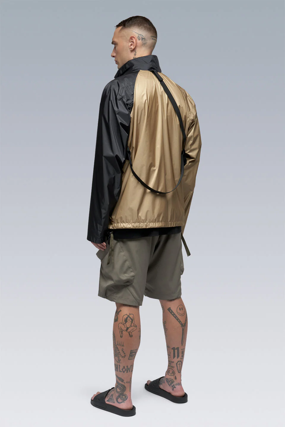 J95-WS 2L Gore-Tex Infinium™ Windstopper® Jacket - Khaki/Black - Image 2
