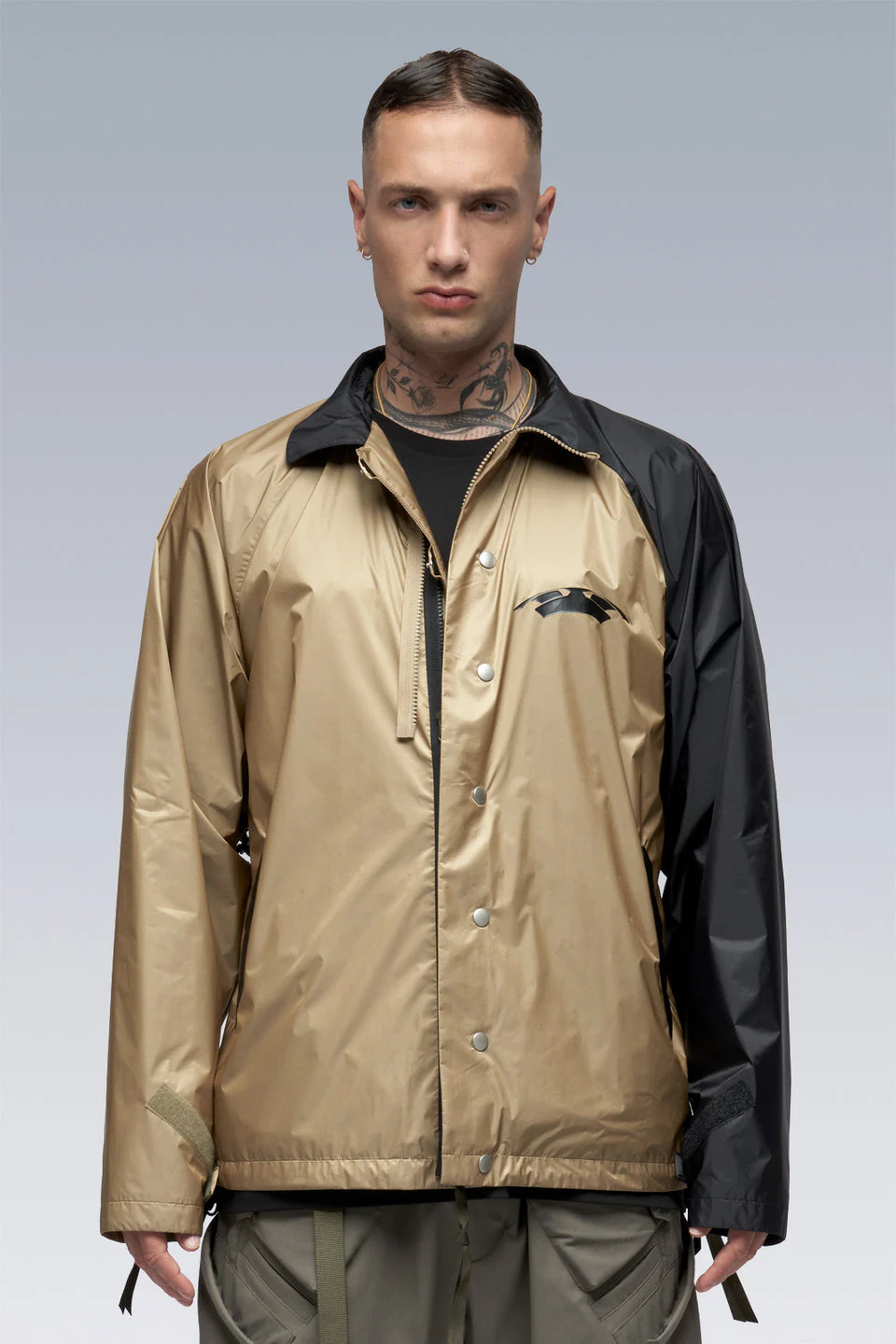 J95-WS 2L Gore-Tex Infinium™ Windstopper® Jacket - Khaki/Black - Image 3