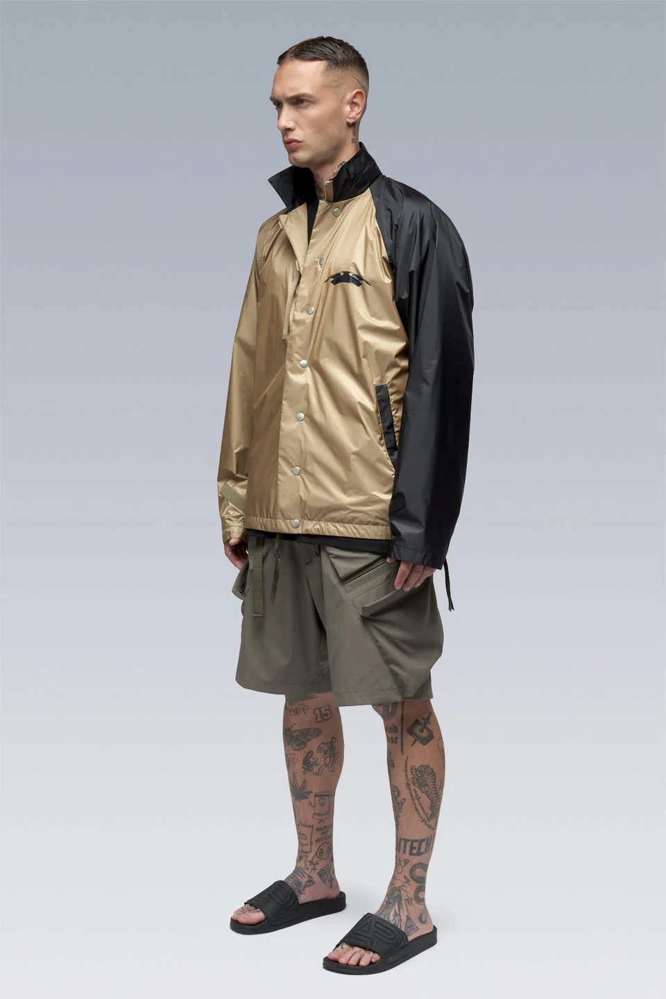 J95-WS 2L Gore-Tex Infinium™ Windstopper® Jacket - Khaki/Black - Image 7