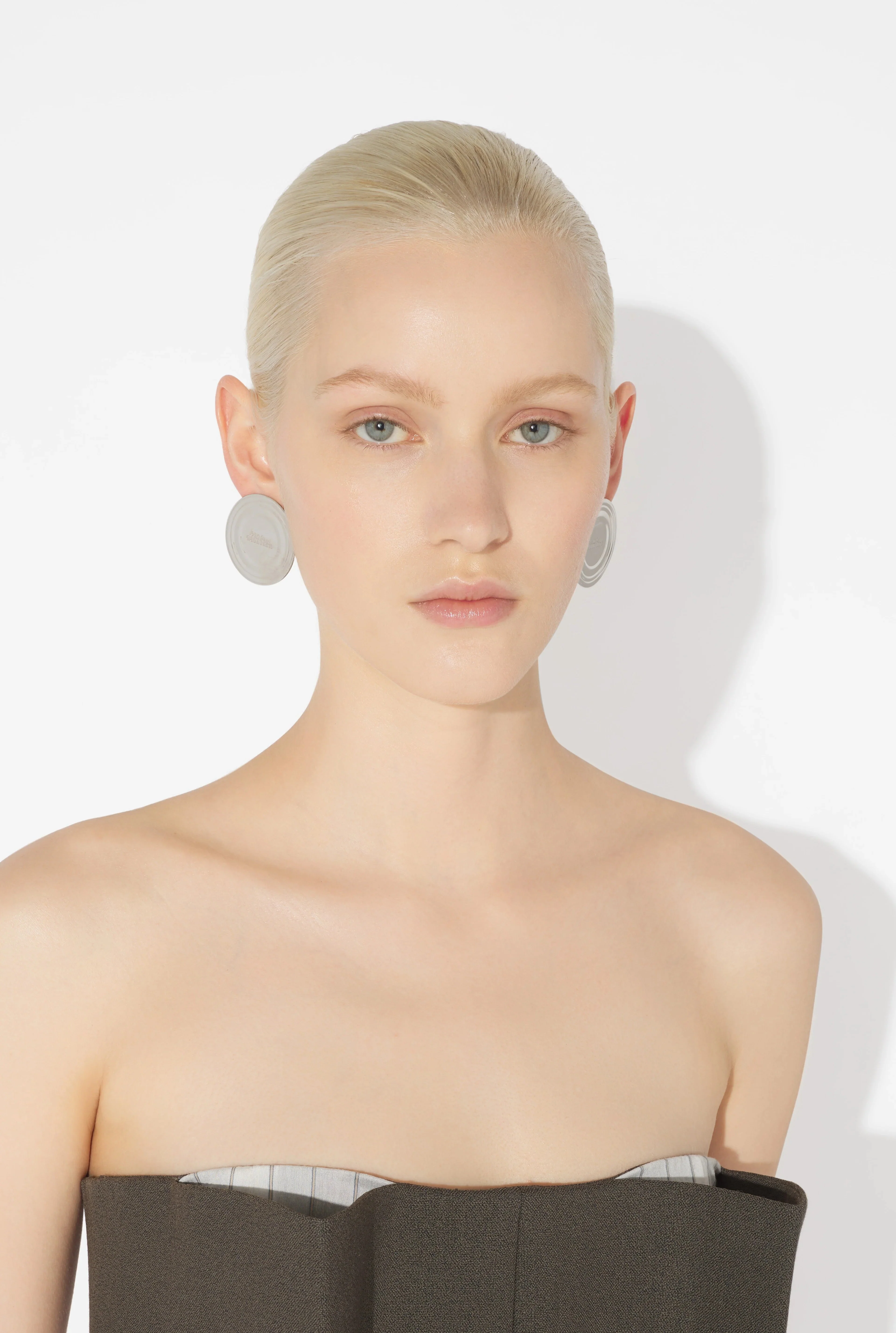 CONSERVE EARRINGS SILVER - Image 2