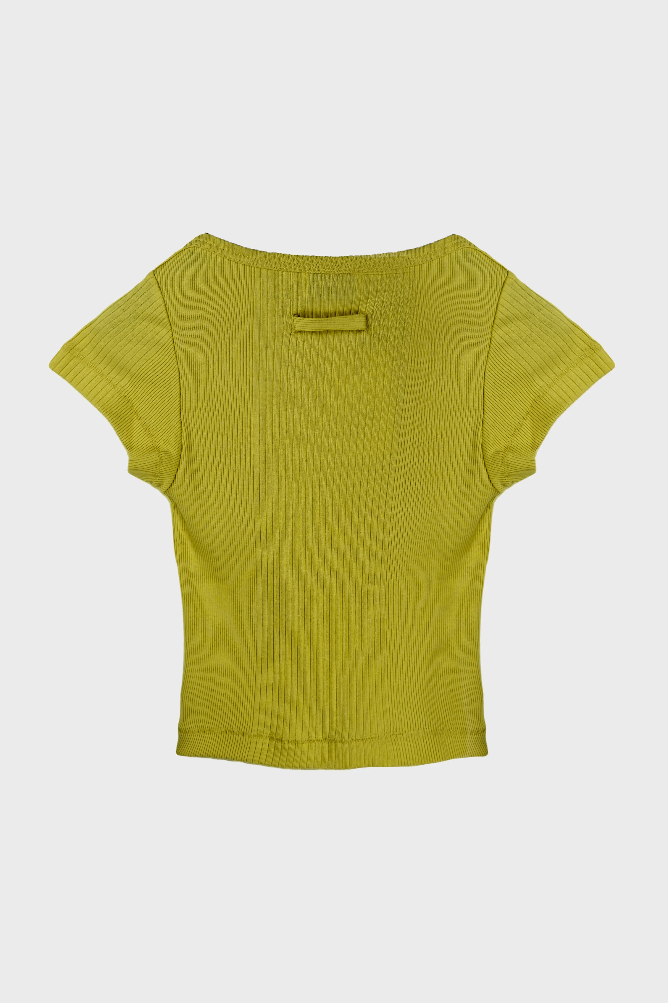 CROPPED BABY TEE W/ "GAULTIER" PATCH - Image 2