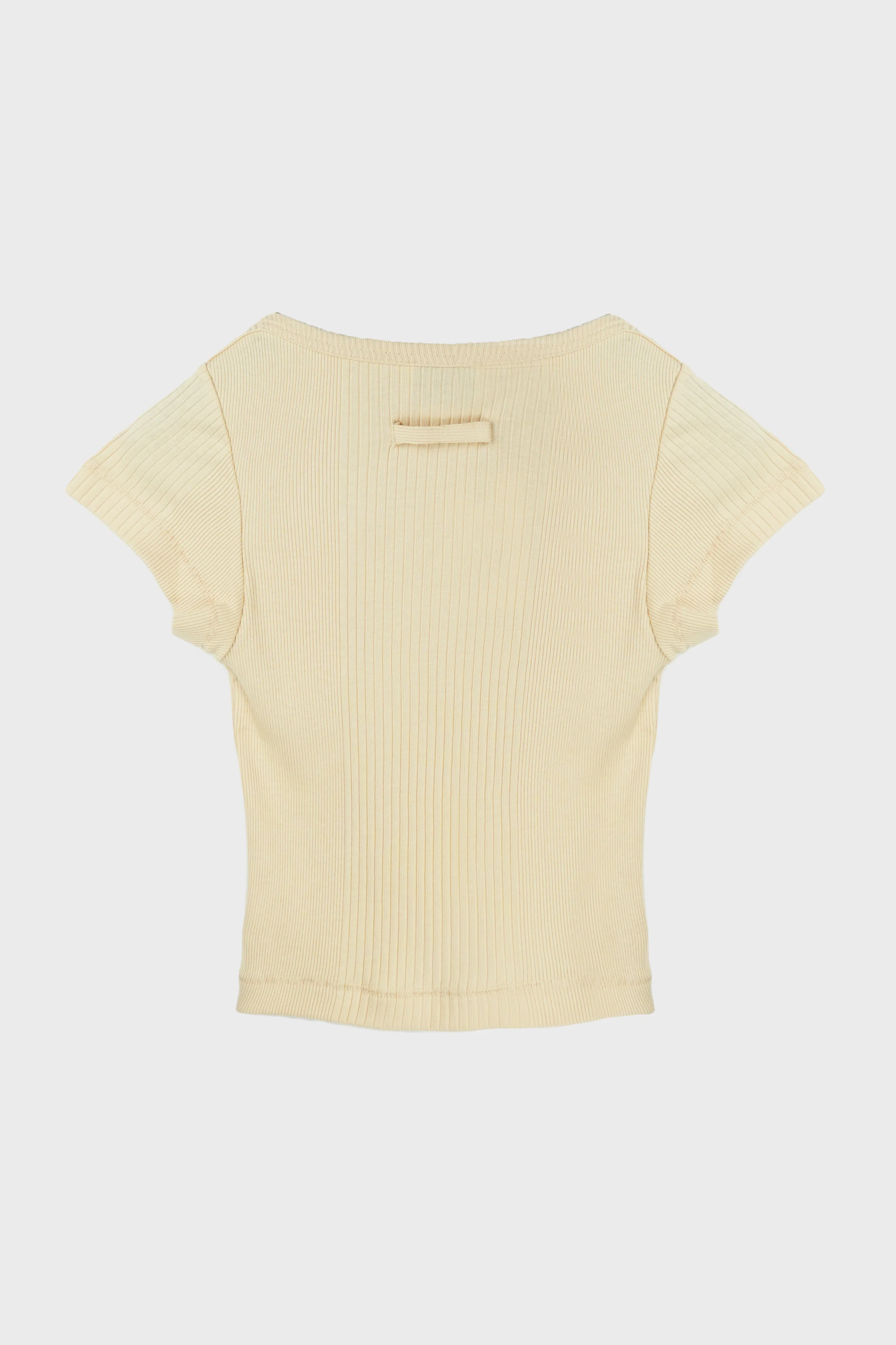 CROPPED BABY TEE W/ "GAULTIER" PATCH - Image 2