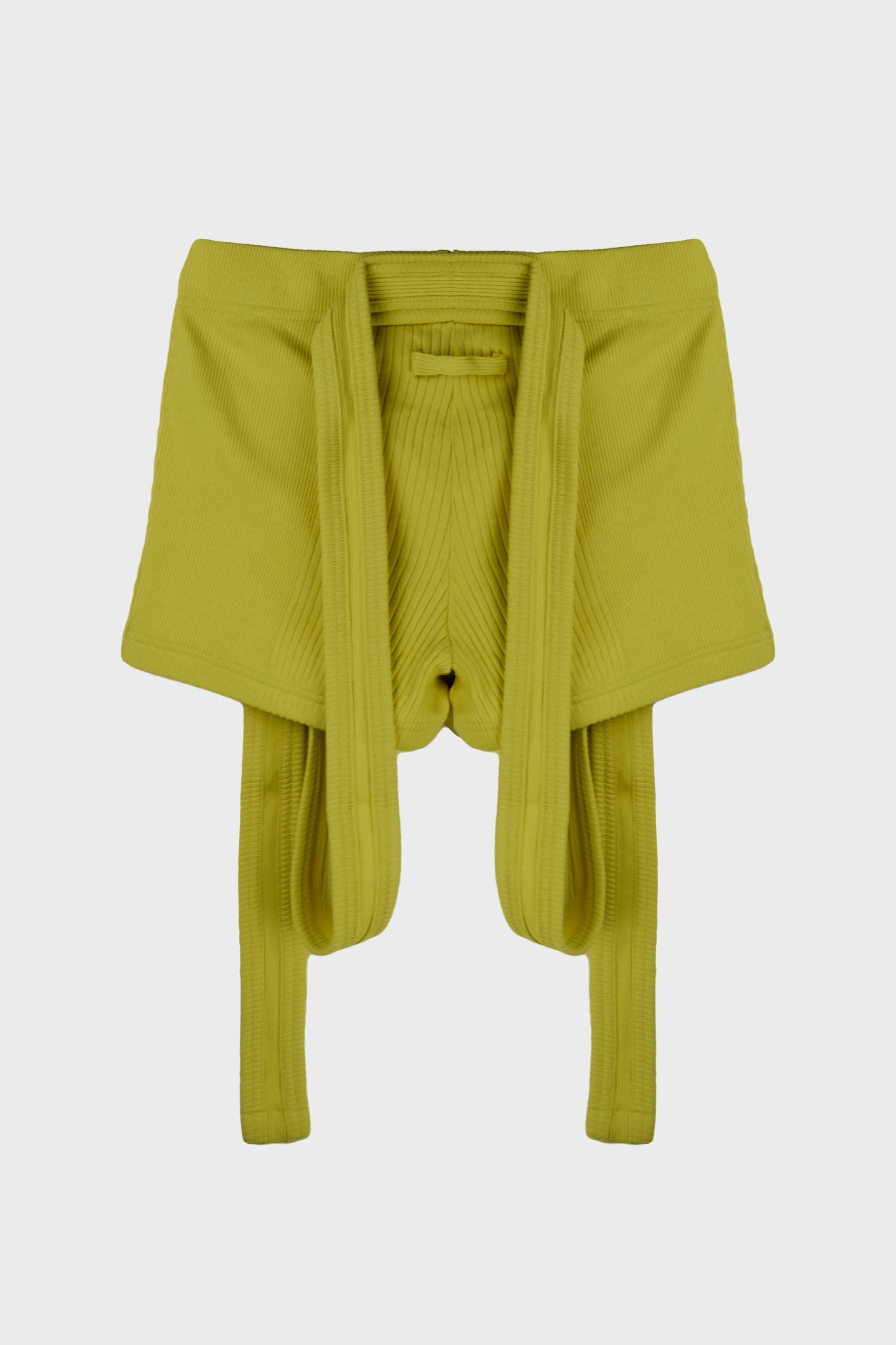 SHORT W/ "GAULTIER" PATCH & OVERALL BUCKLES GREEN - Image 2