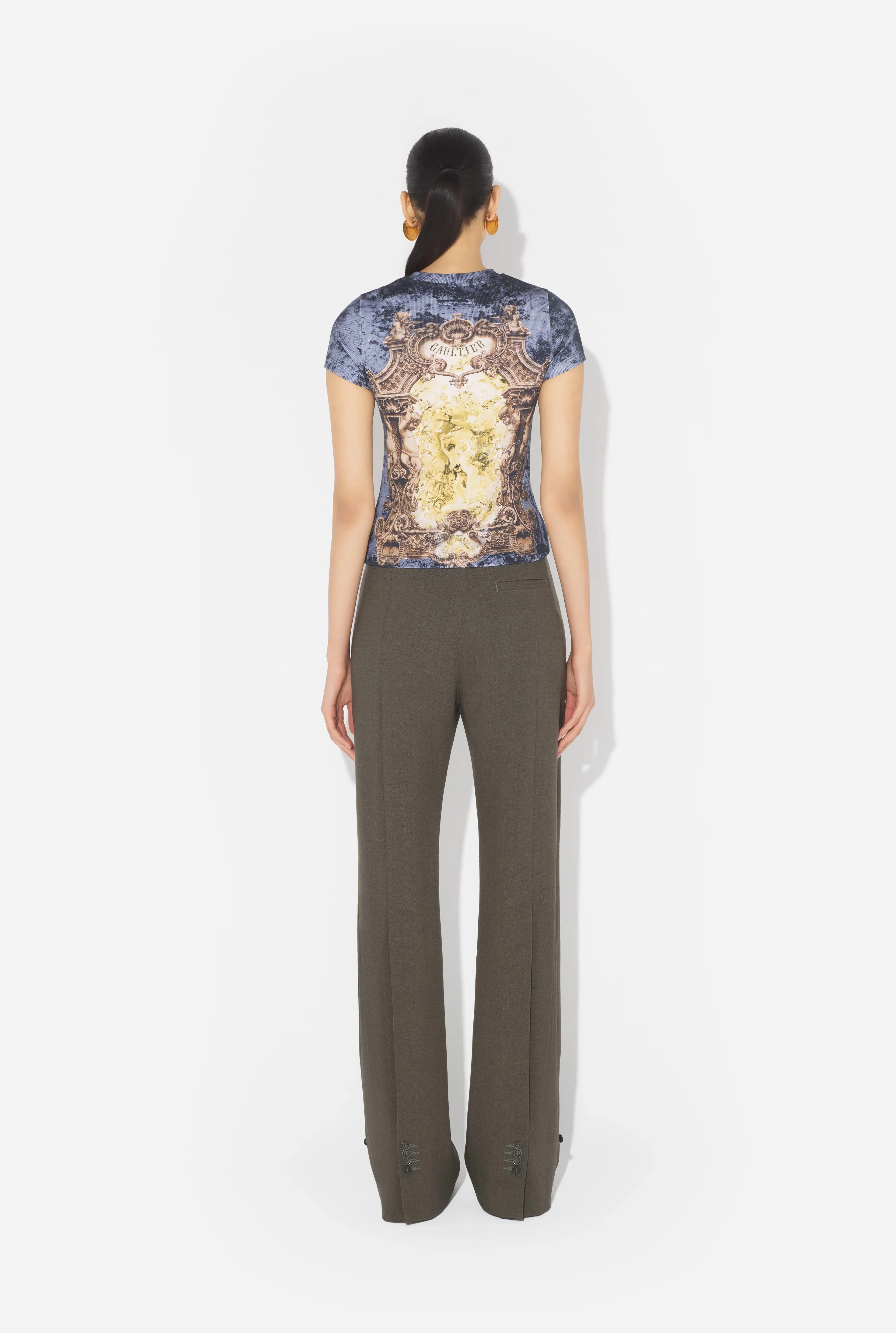 COTTON RIBBED TEE-SHIRT "MÉDAILLON" - Image 4