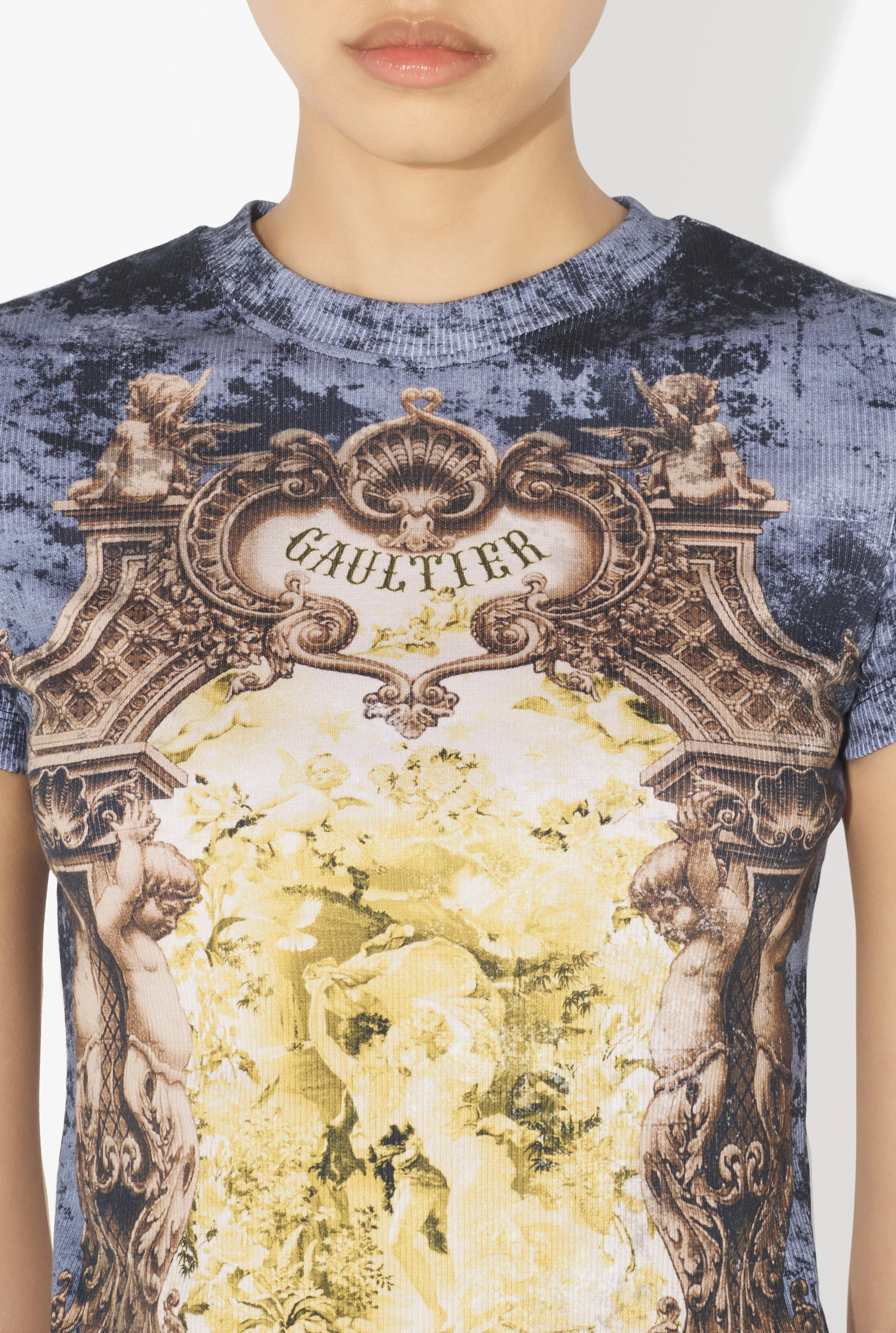 COTTON RIBBED TEE-SHIRT "MÉDAILLON" - Image 5
