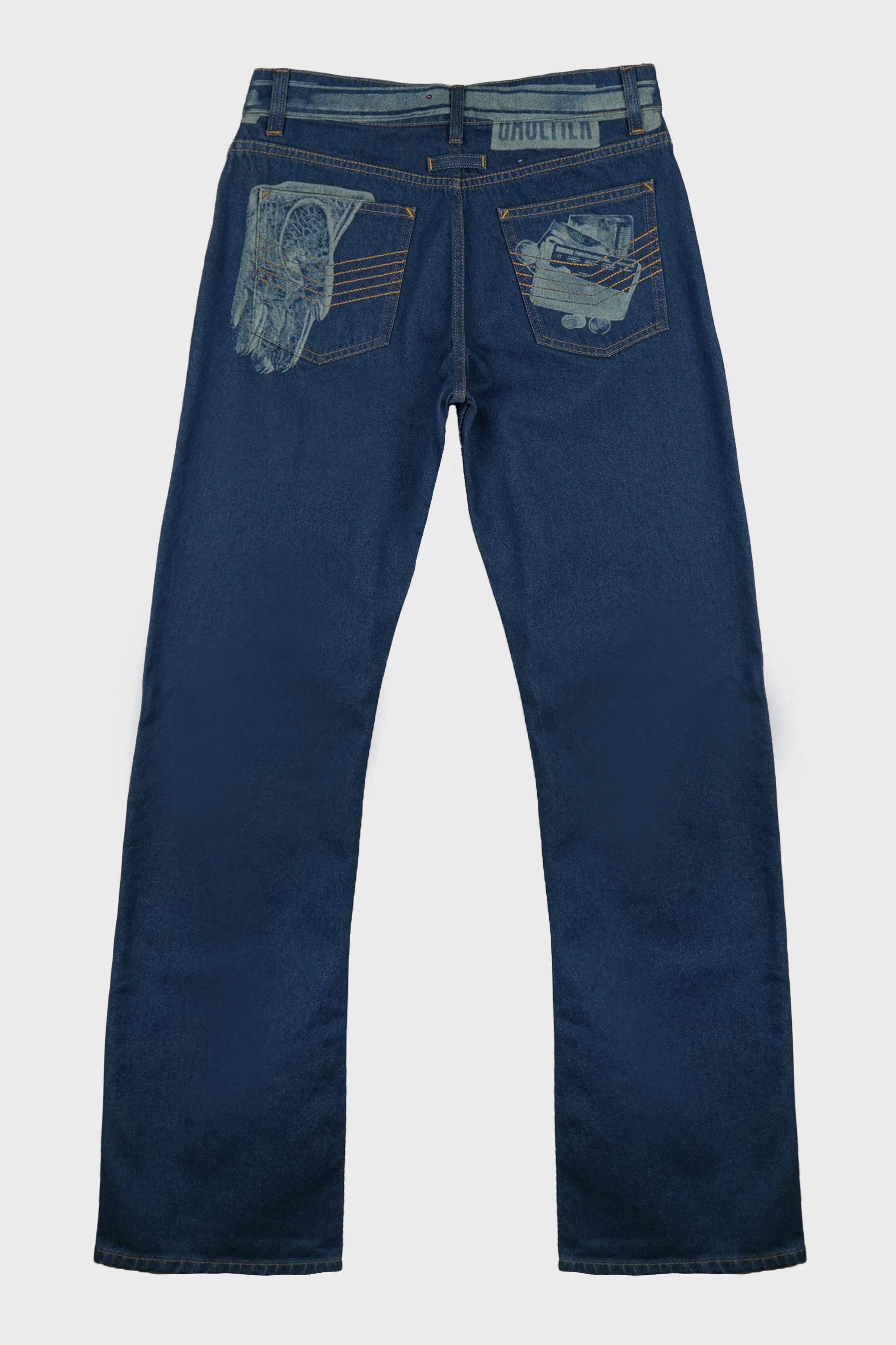 JEANS WITH TROMPE L'OEIL PRINT - Image 2