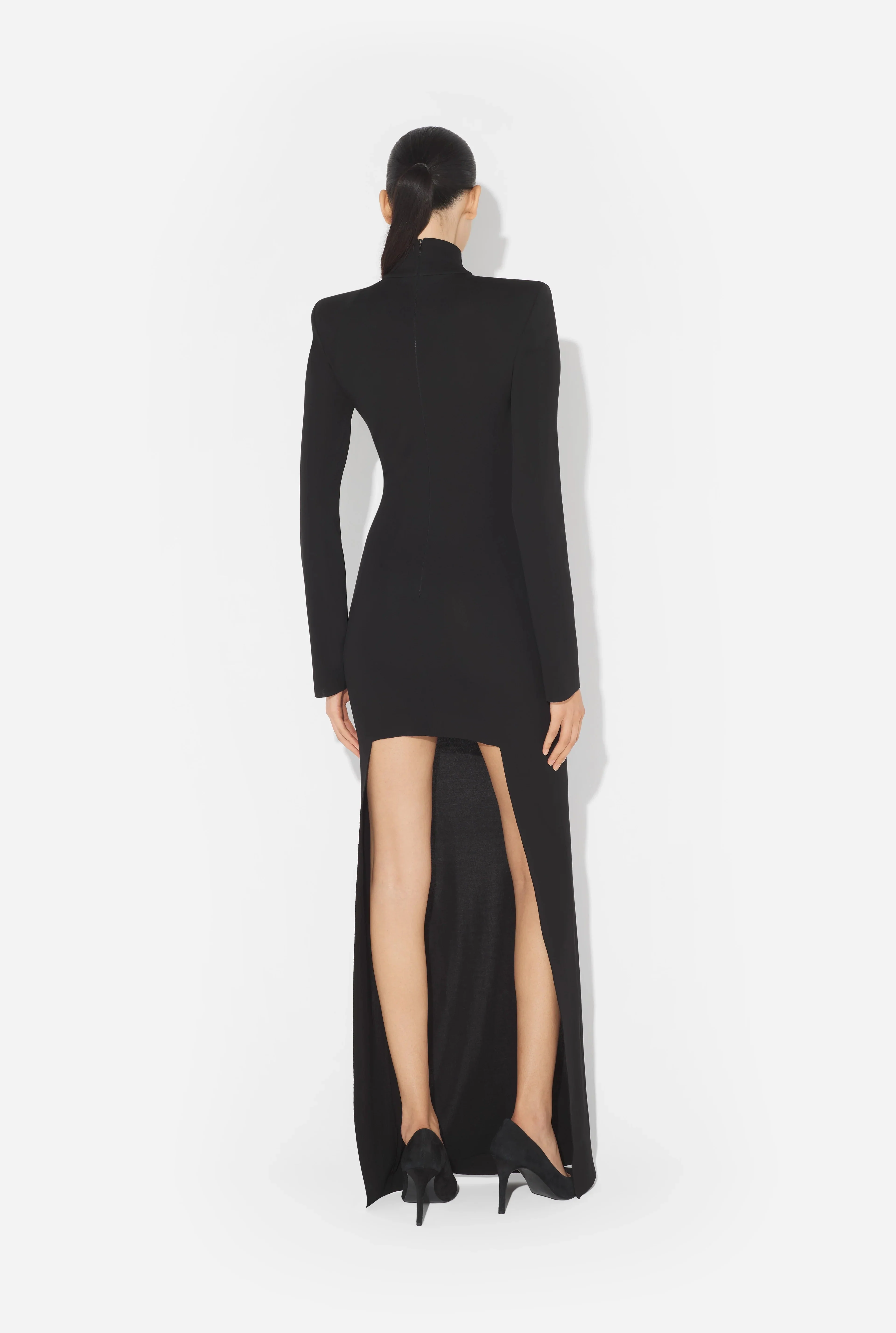 LONG JERSEY DRESS WITH CUPS - Image 4