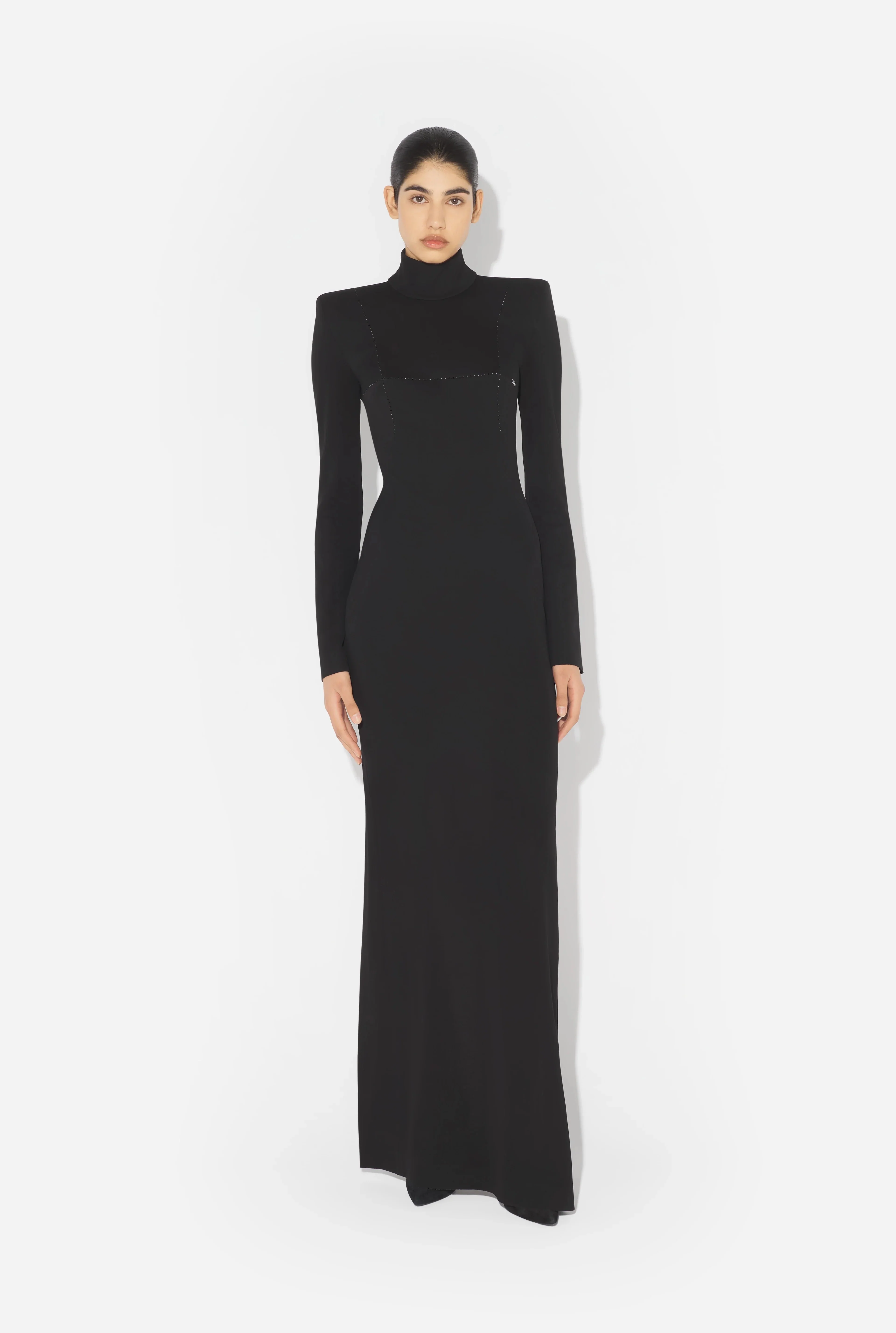 LONG JERSEY DRESS WITH CUPS - Image 5