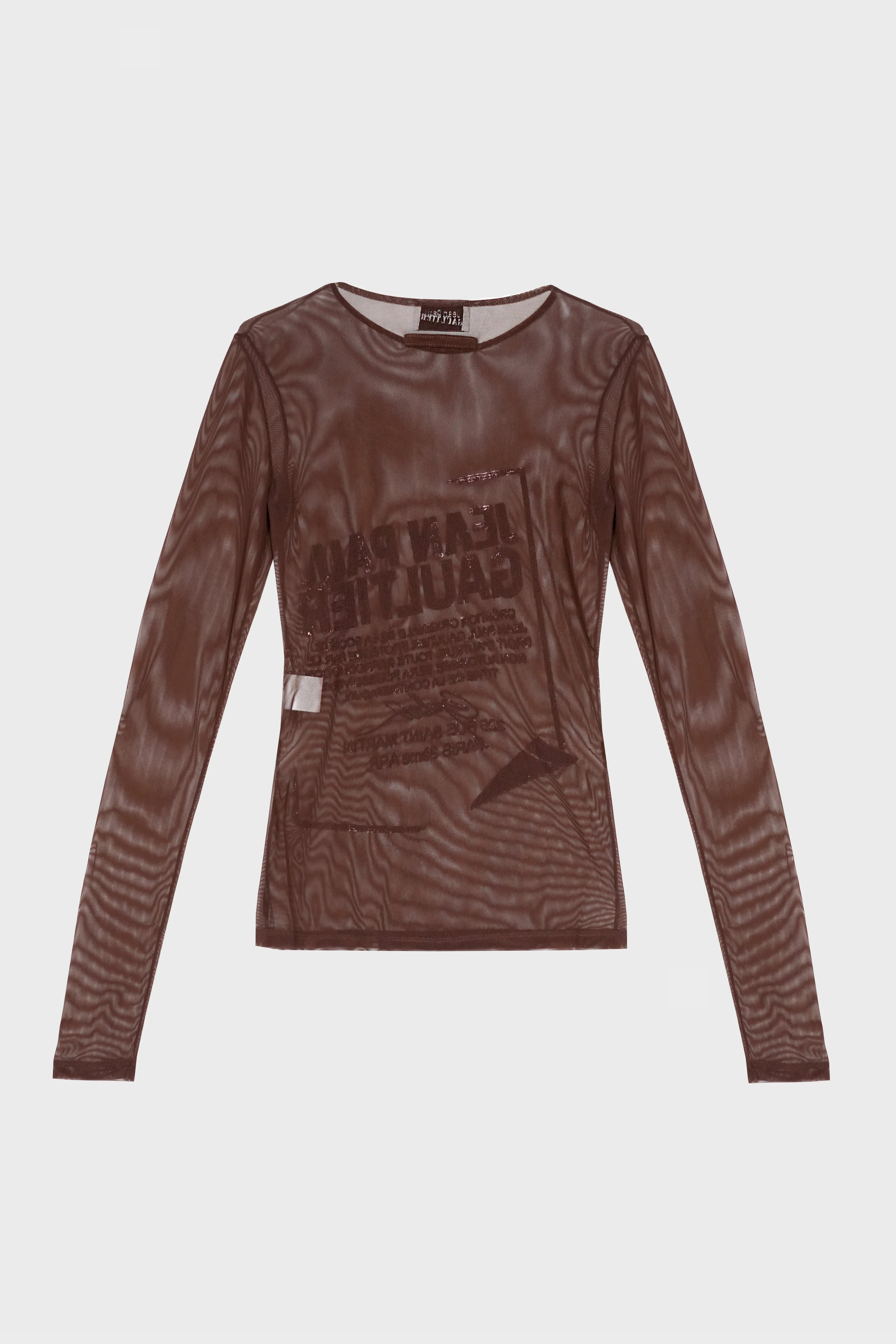 MESH LONG SLEEVES TOP "GAULTIER JACQUARD LABEL" - Image 3