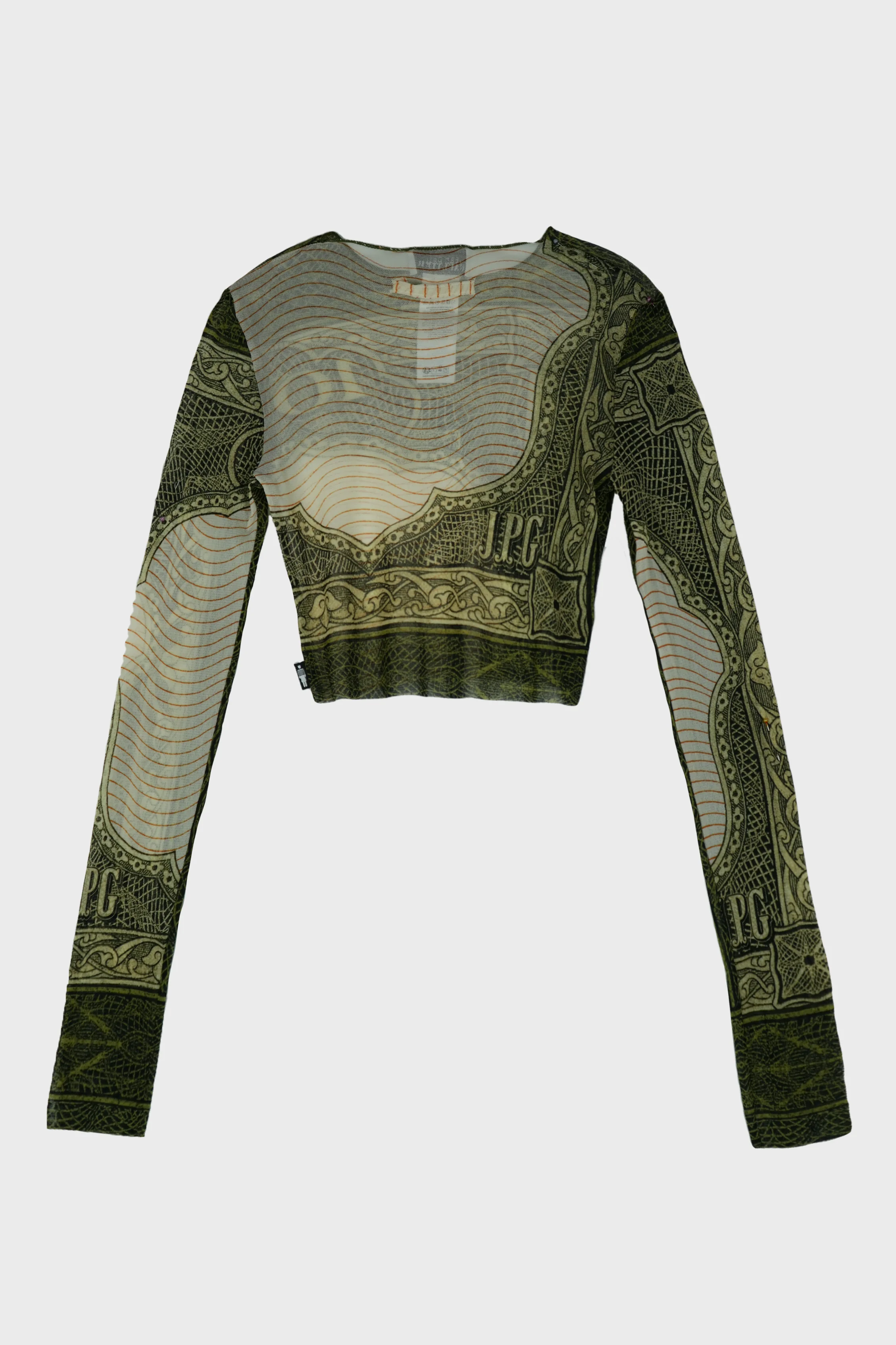 RE-EDITION : CREWNECK CROP TOP "CARTOUCHE" - Image 2