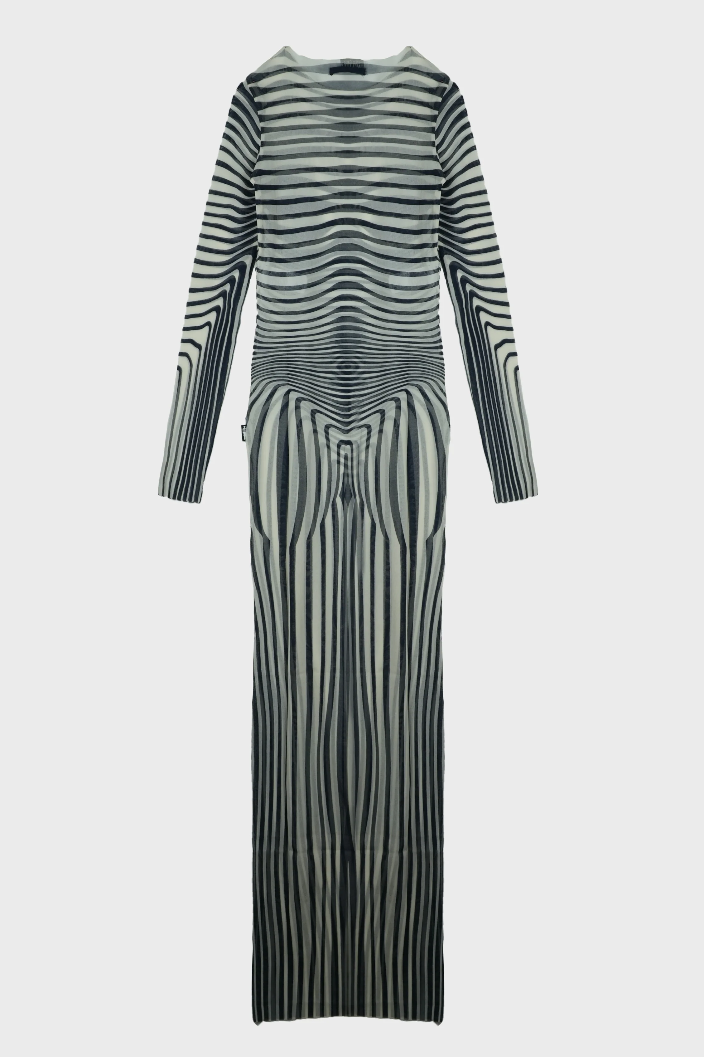 RE-EDITION : LONG DRESS "MORPHING STRIPES" - Image 2