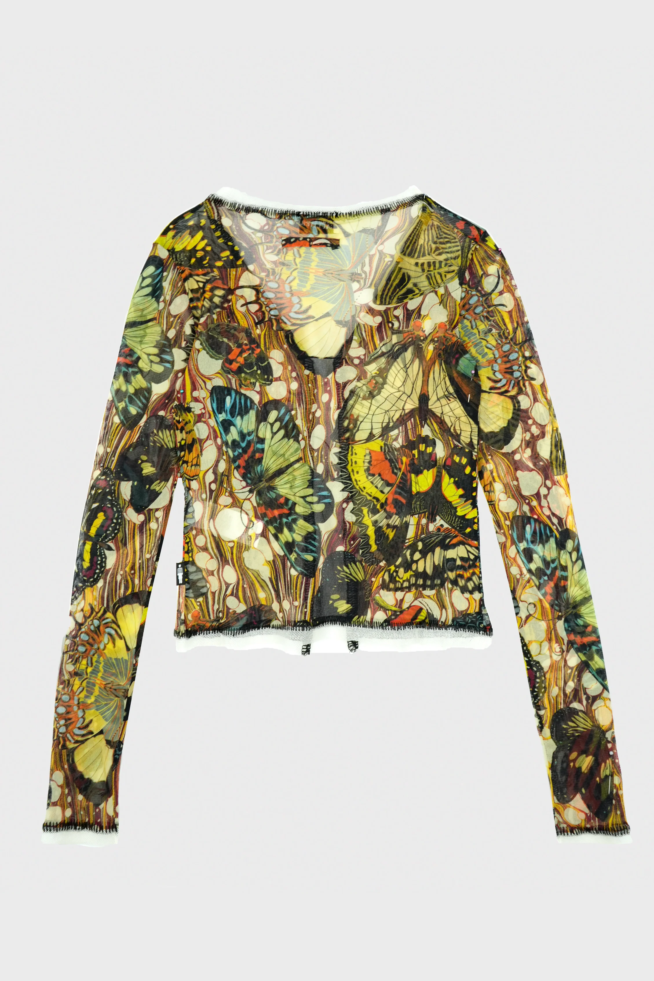 RE-EDITION : MESH CARDIGAN “PAPILLON" - Image 2