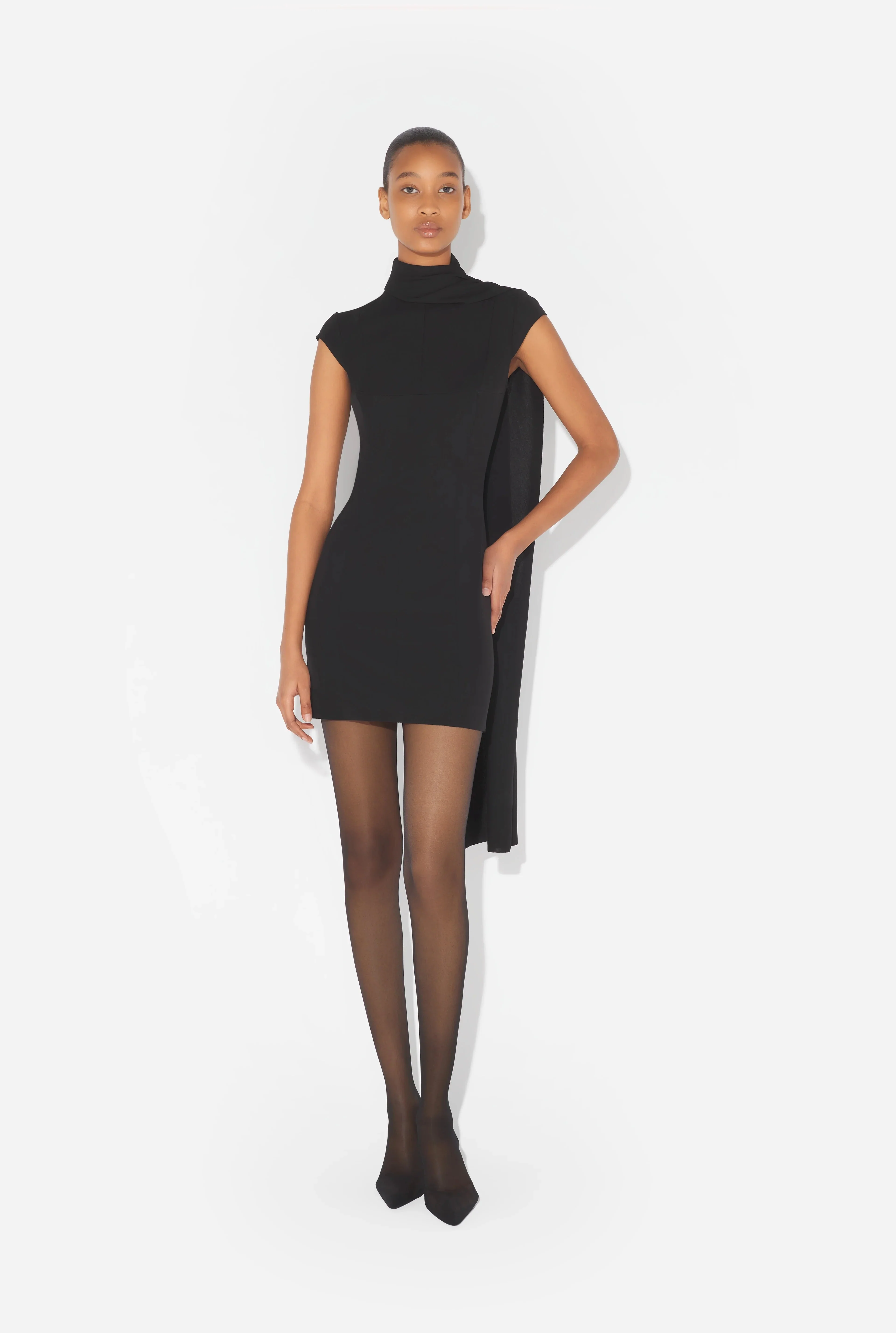 SHIRT JERSEY DRESS WITH CUPS - Image 2