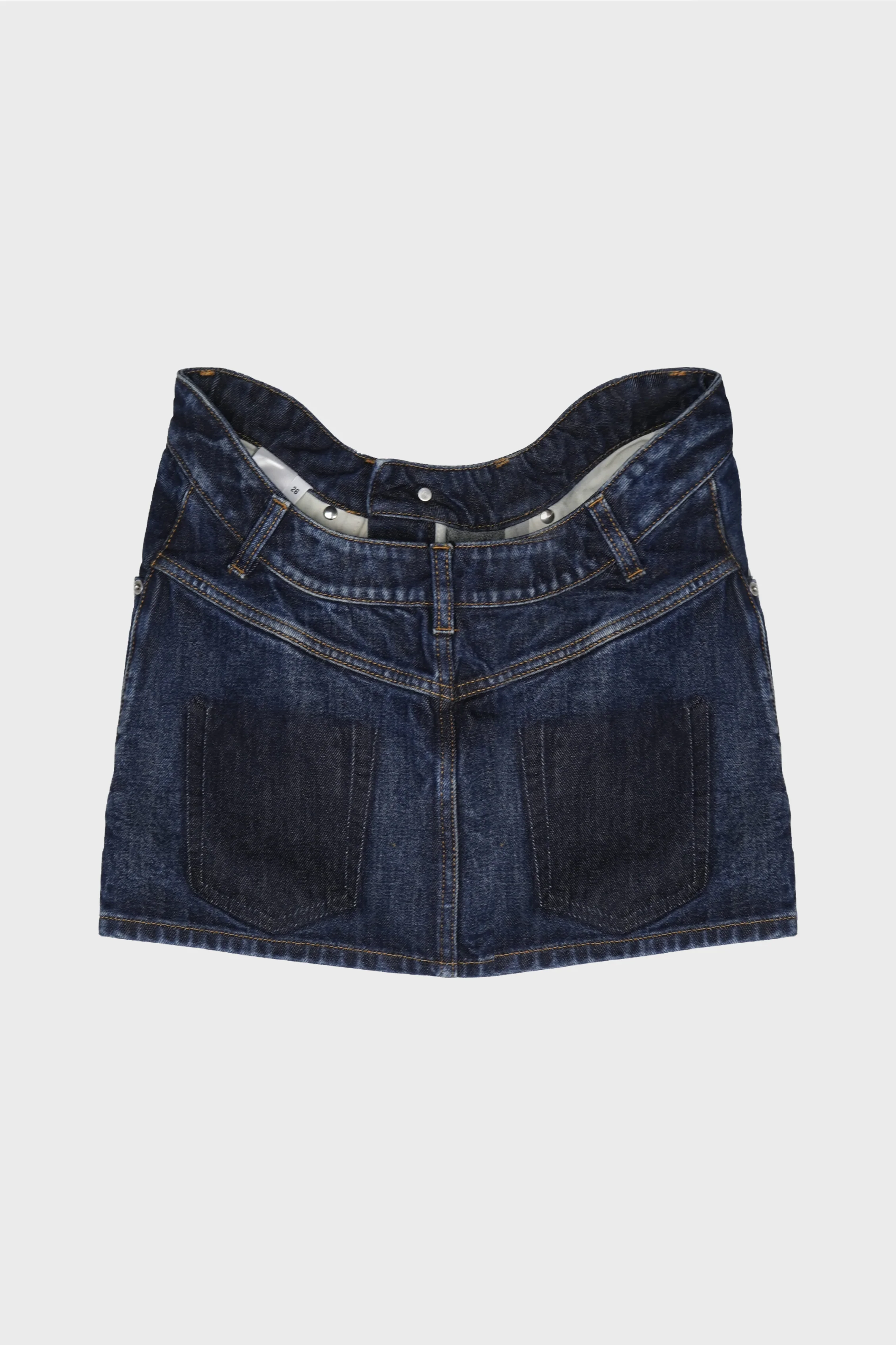 MINI SKIRT WITH CURVY WAISTBAND - Image 3