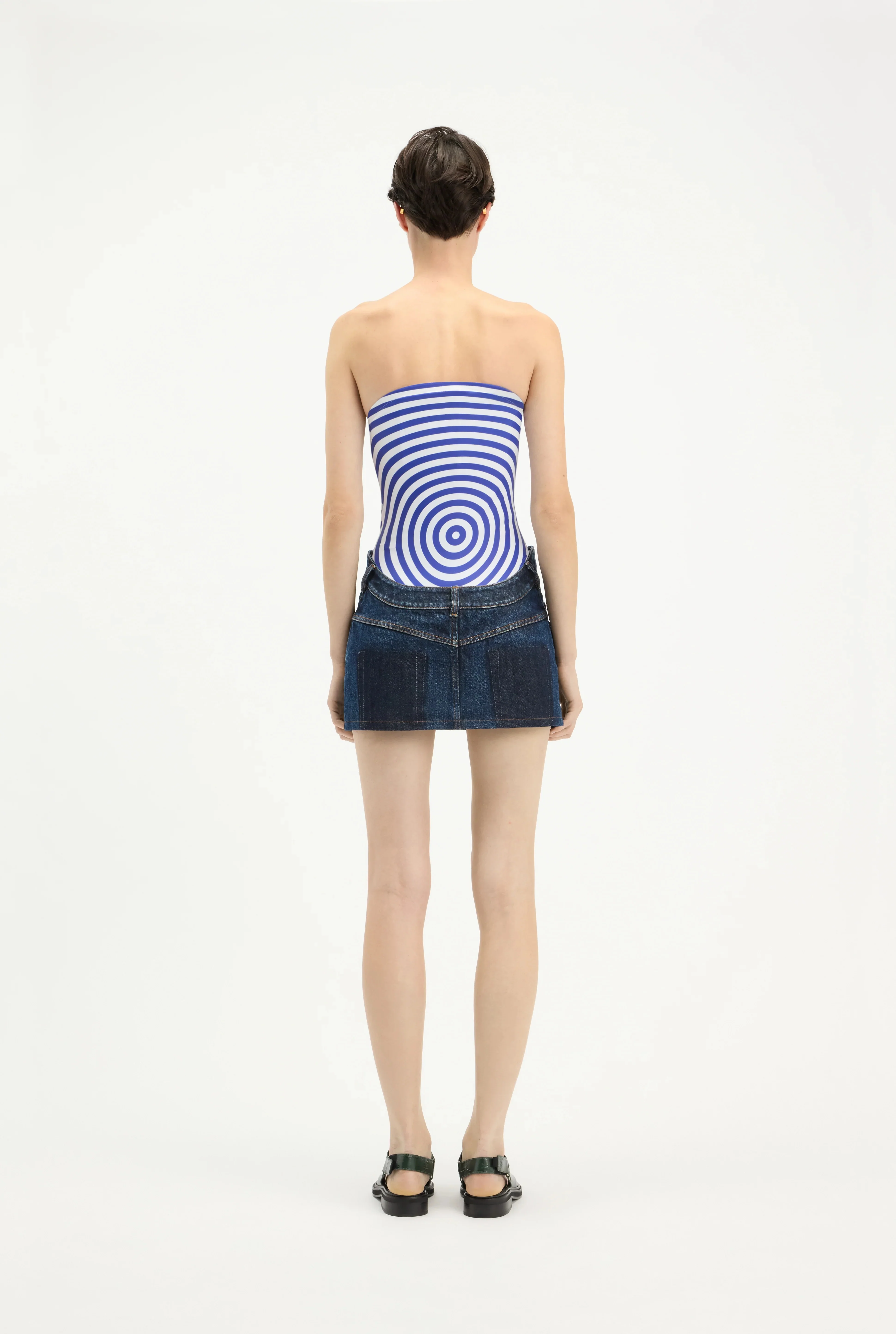 MINI SKIRT WITH CURVY WAISTBAND - Image 4