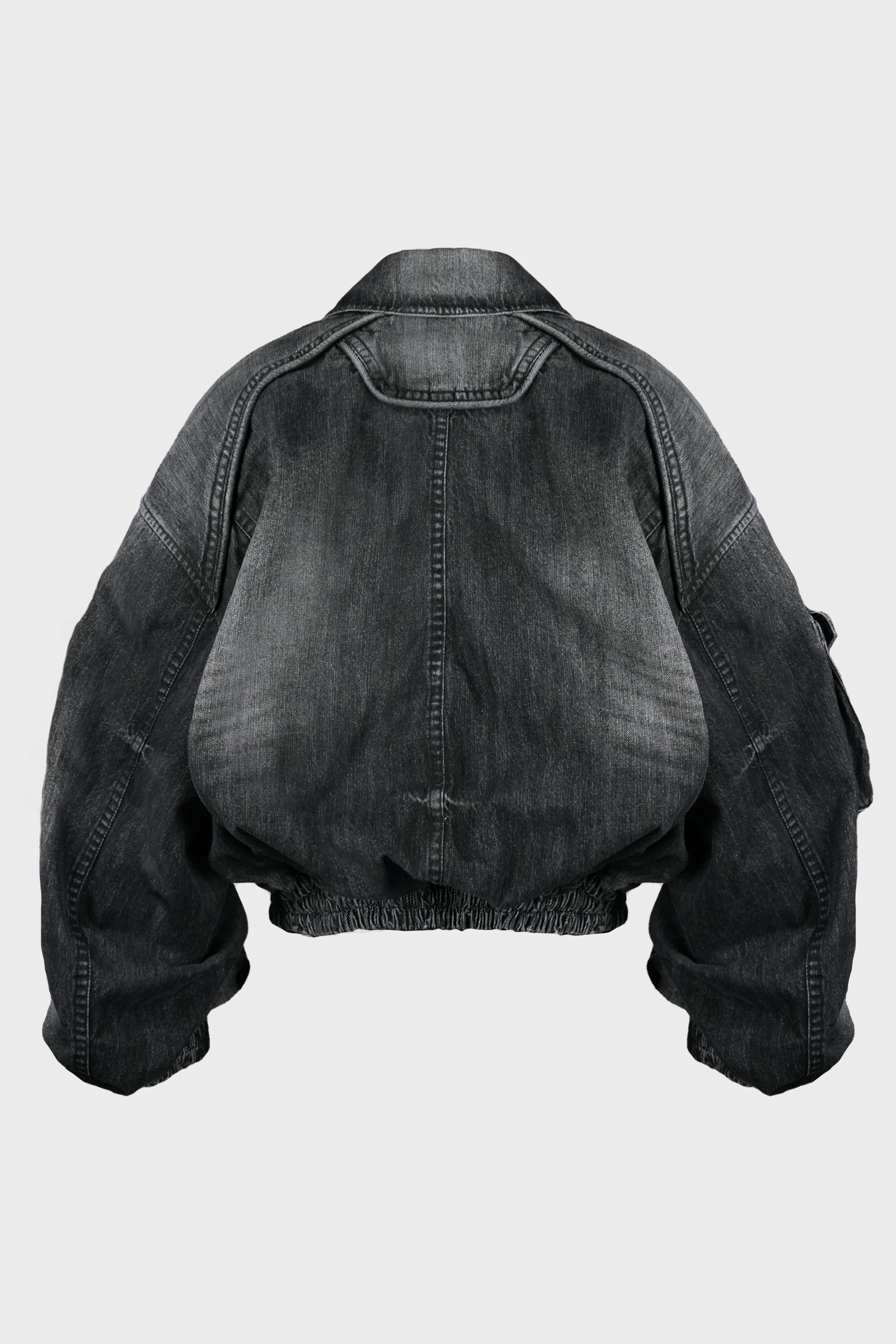 DENIM BOMBER BLACK - Image 2