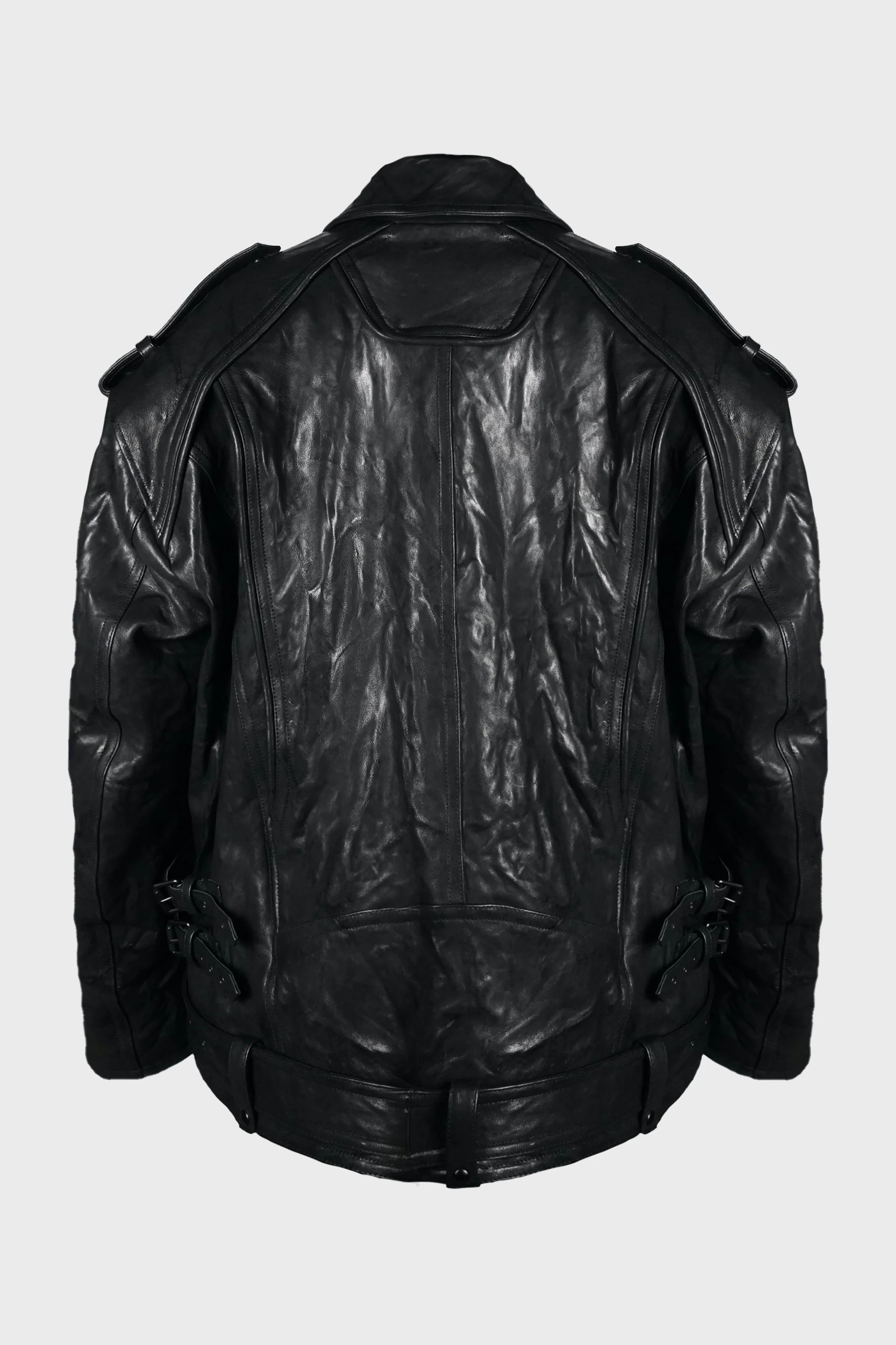 LEATHER JACKET BLACK - Image 2