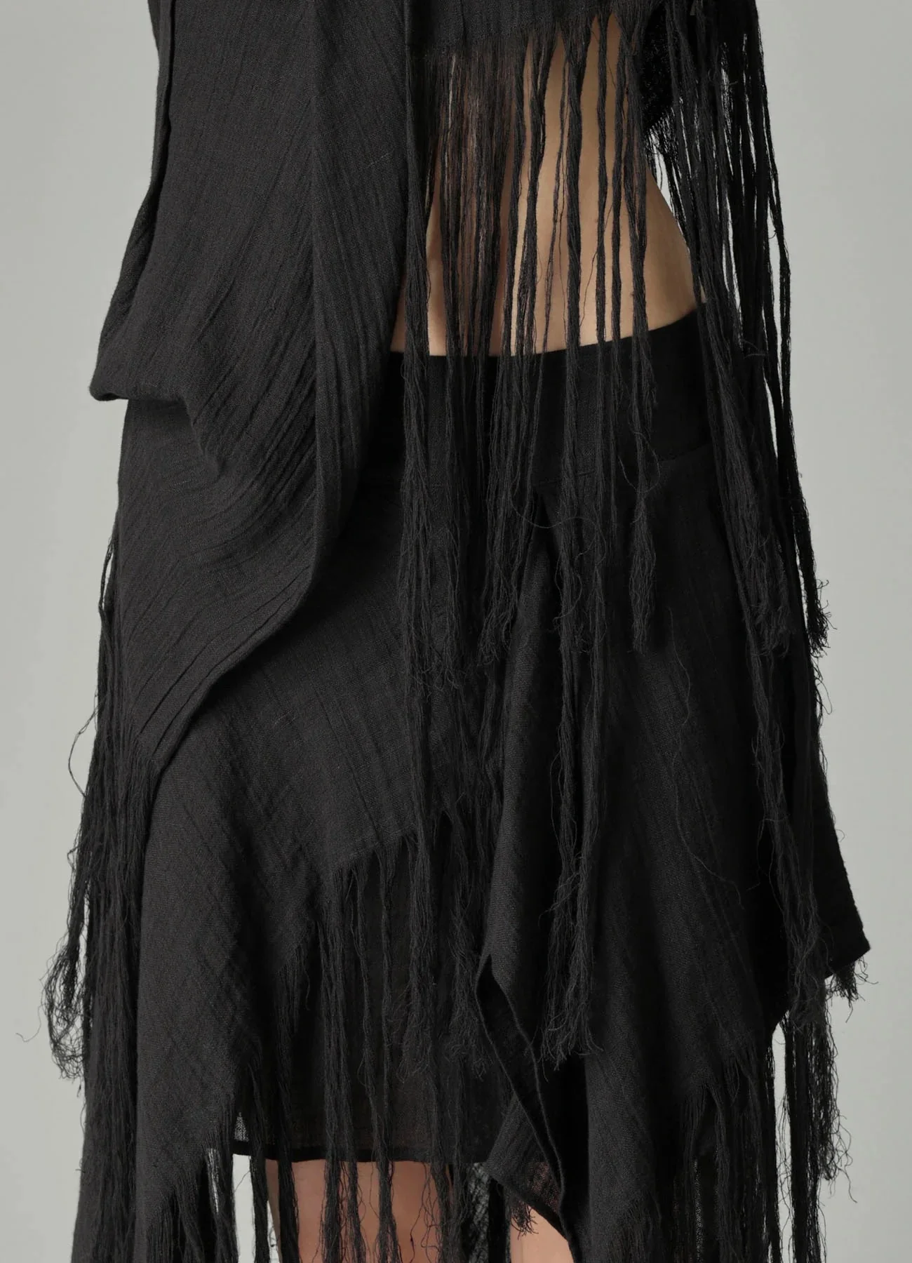 L KNOT DETAIL FRINGE PANTS - Image 5