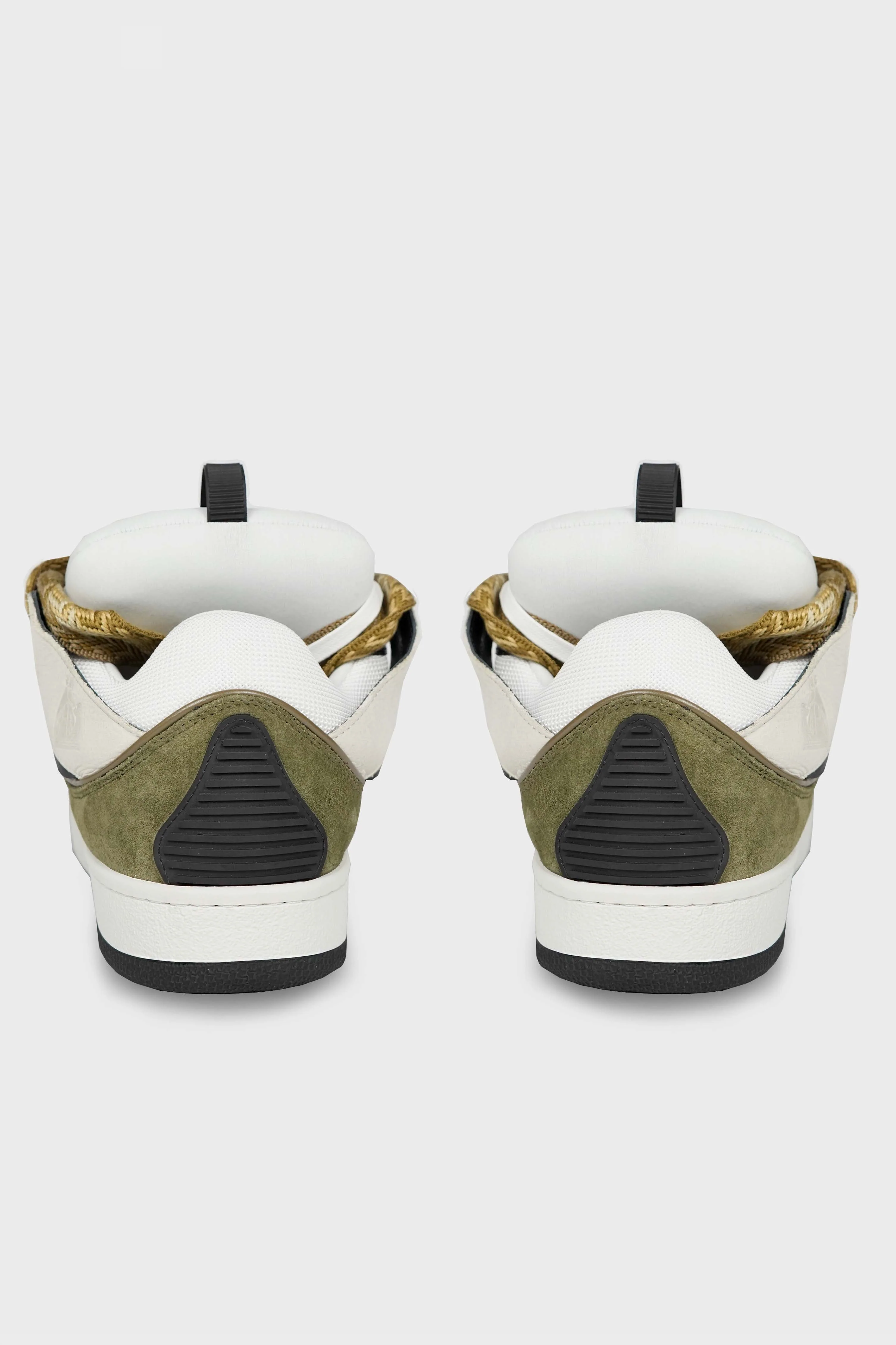 CURB SNEAKERS WHITE/KHAKI - Image 4