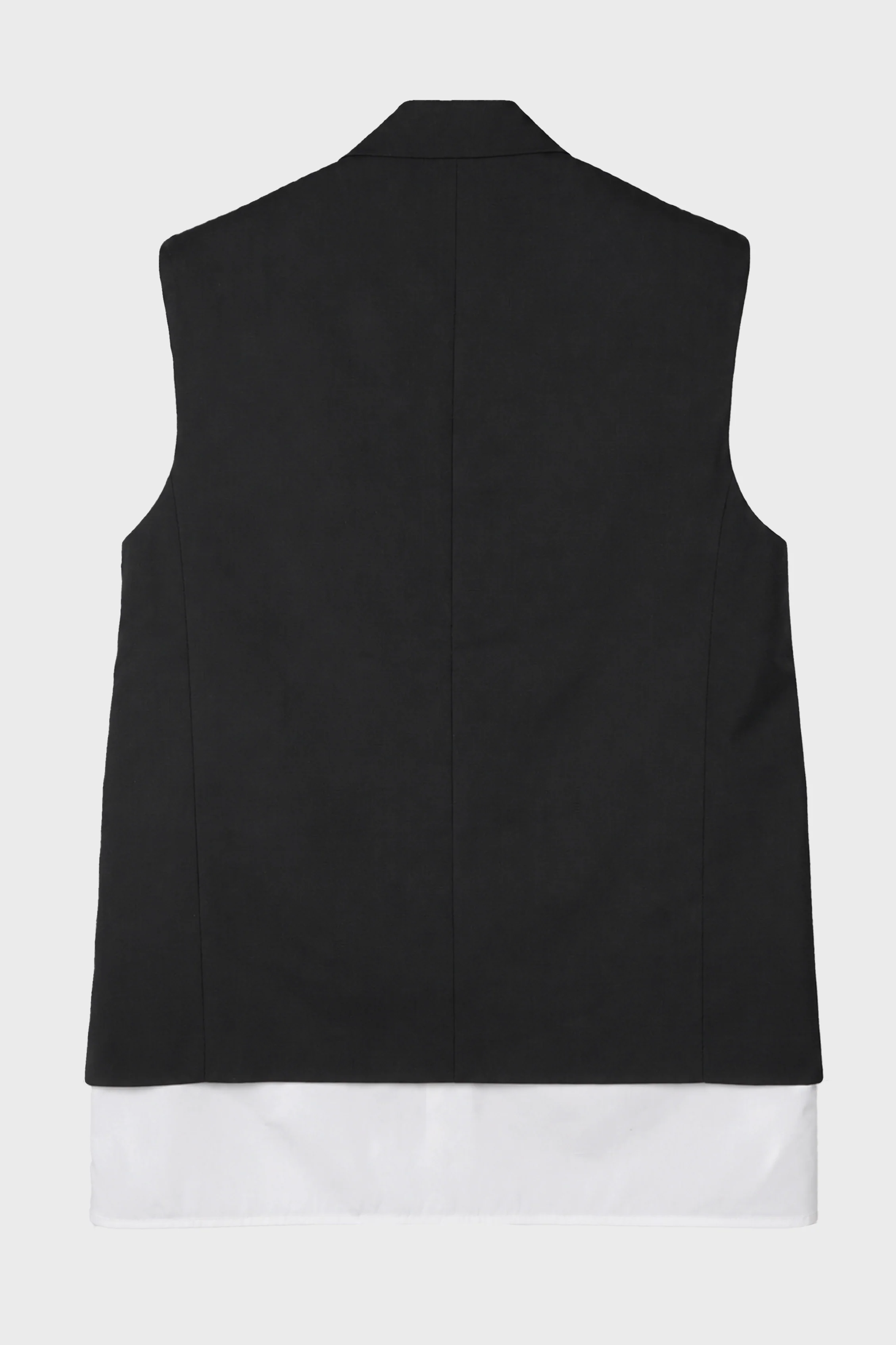 LAYERED HEM SLEEVELESS BLAZER - Image 2