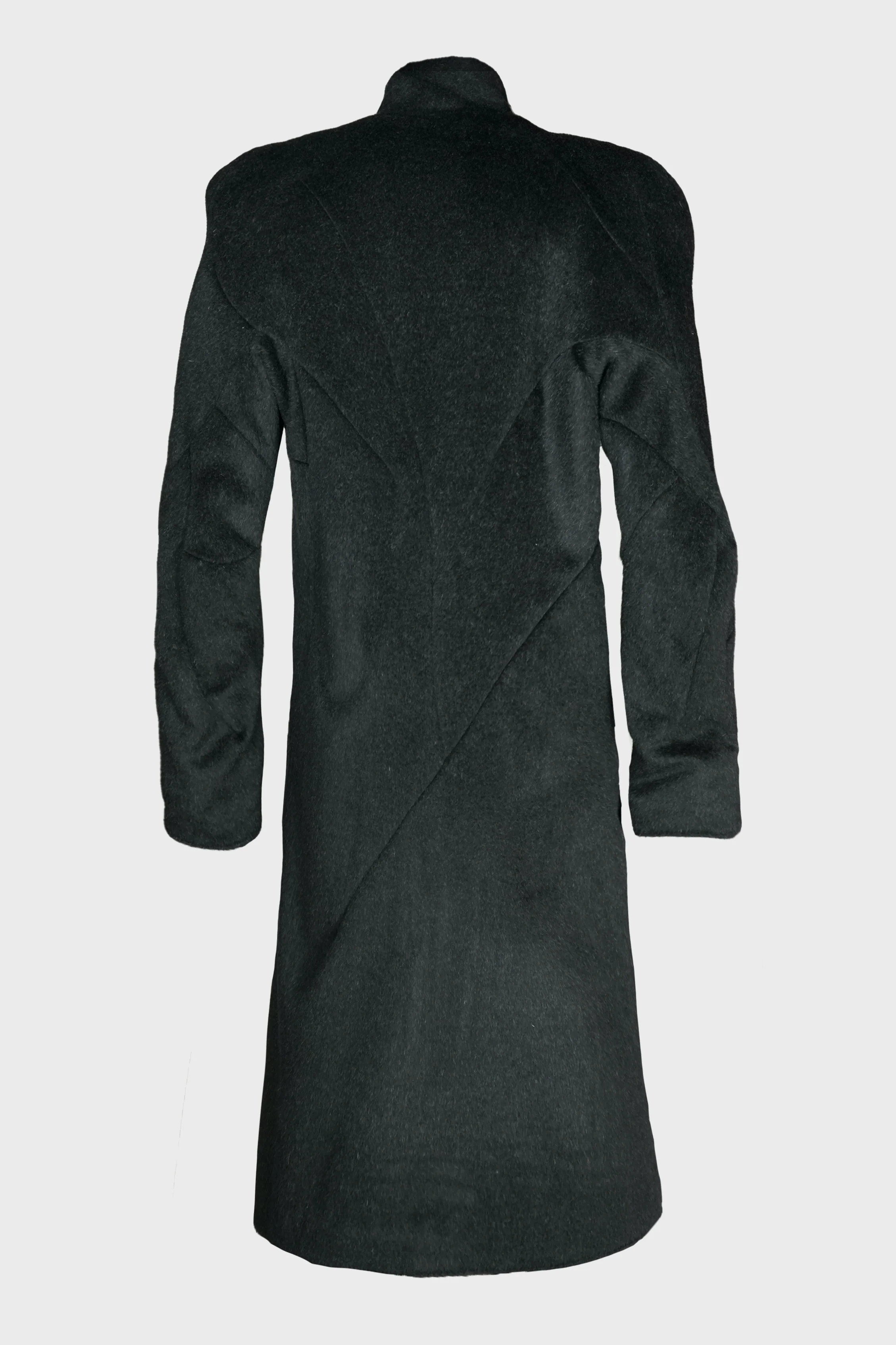 DISTORTION POWER SHOULDER COAT BLACK - Image 2