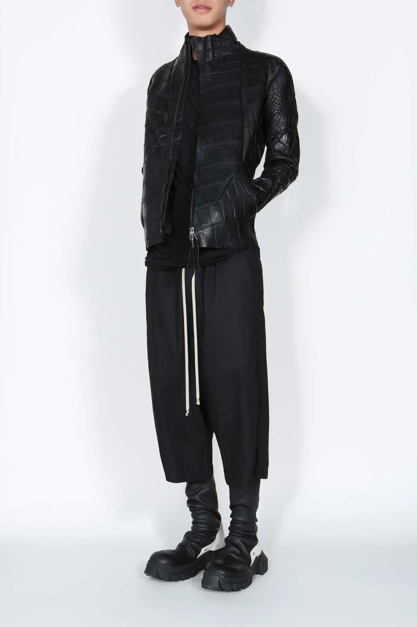 Genuine Alligator Leather Jacket - Image 4