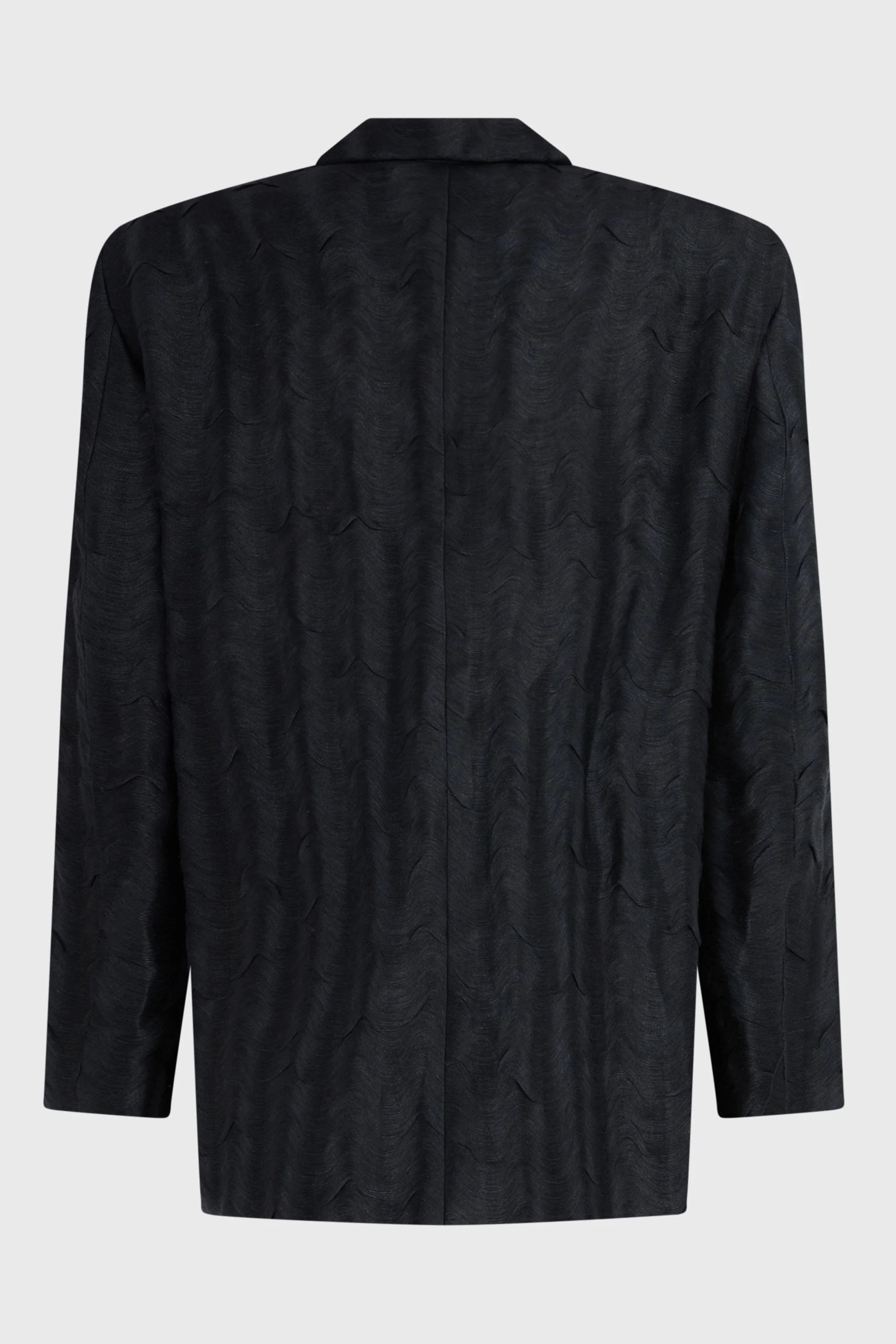 WAVY JACQUARD OVERSIZED JACKET - Image 3