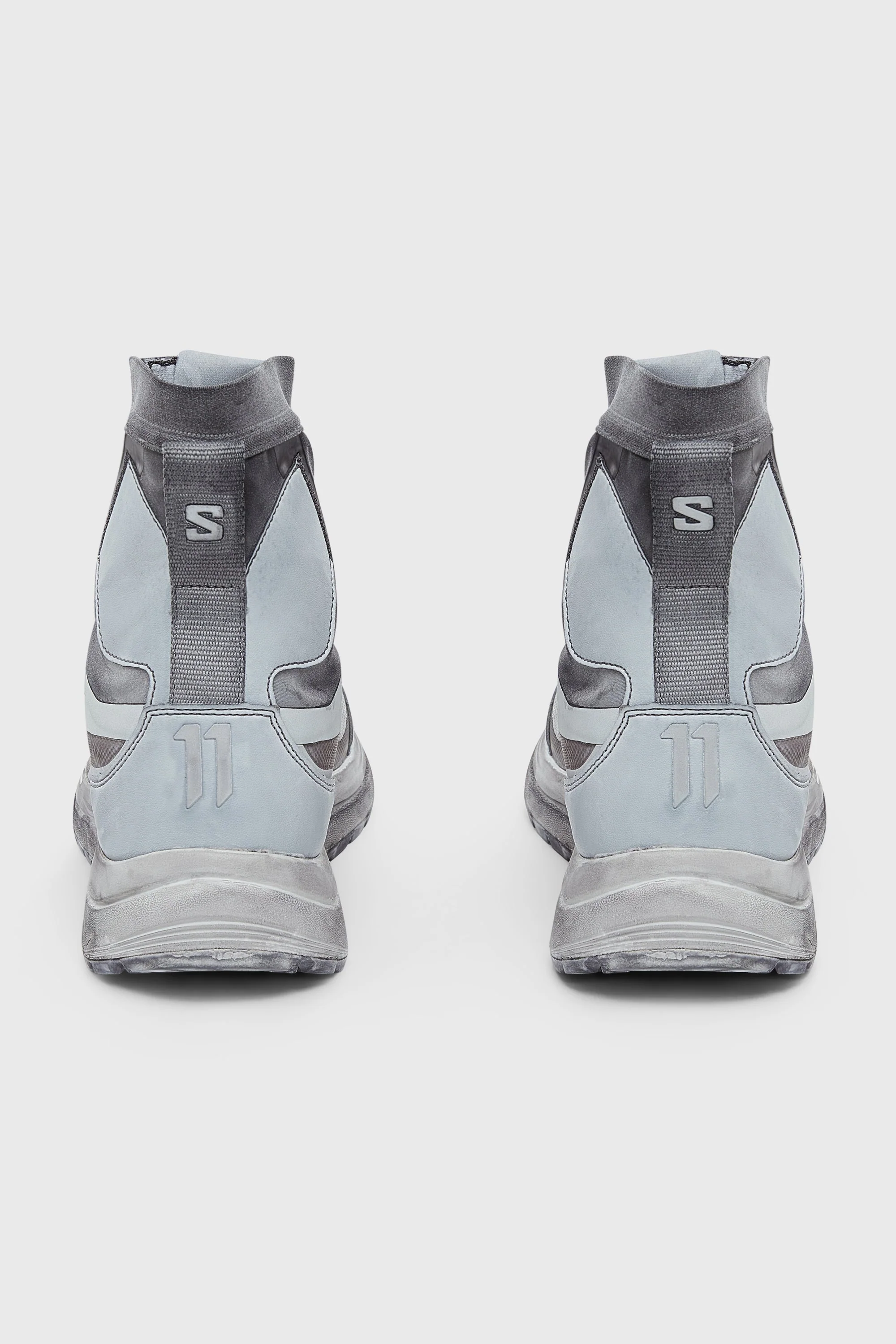 LIGHT GREY SALOMON BAMBA2 HIGH SNEAKERS - Image 4