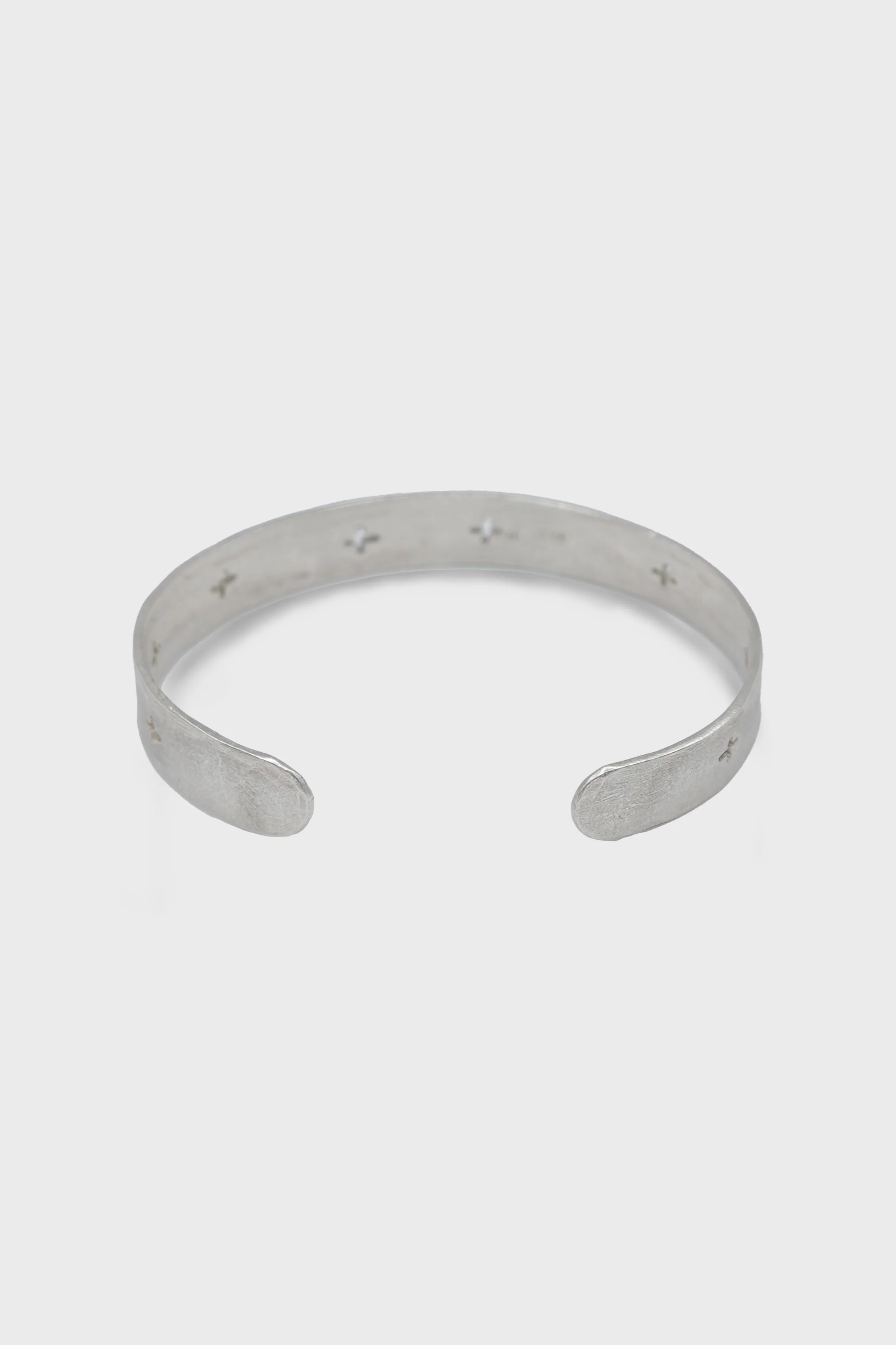 CROSS PUNCHED SILVER BRACELET - Image 3