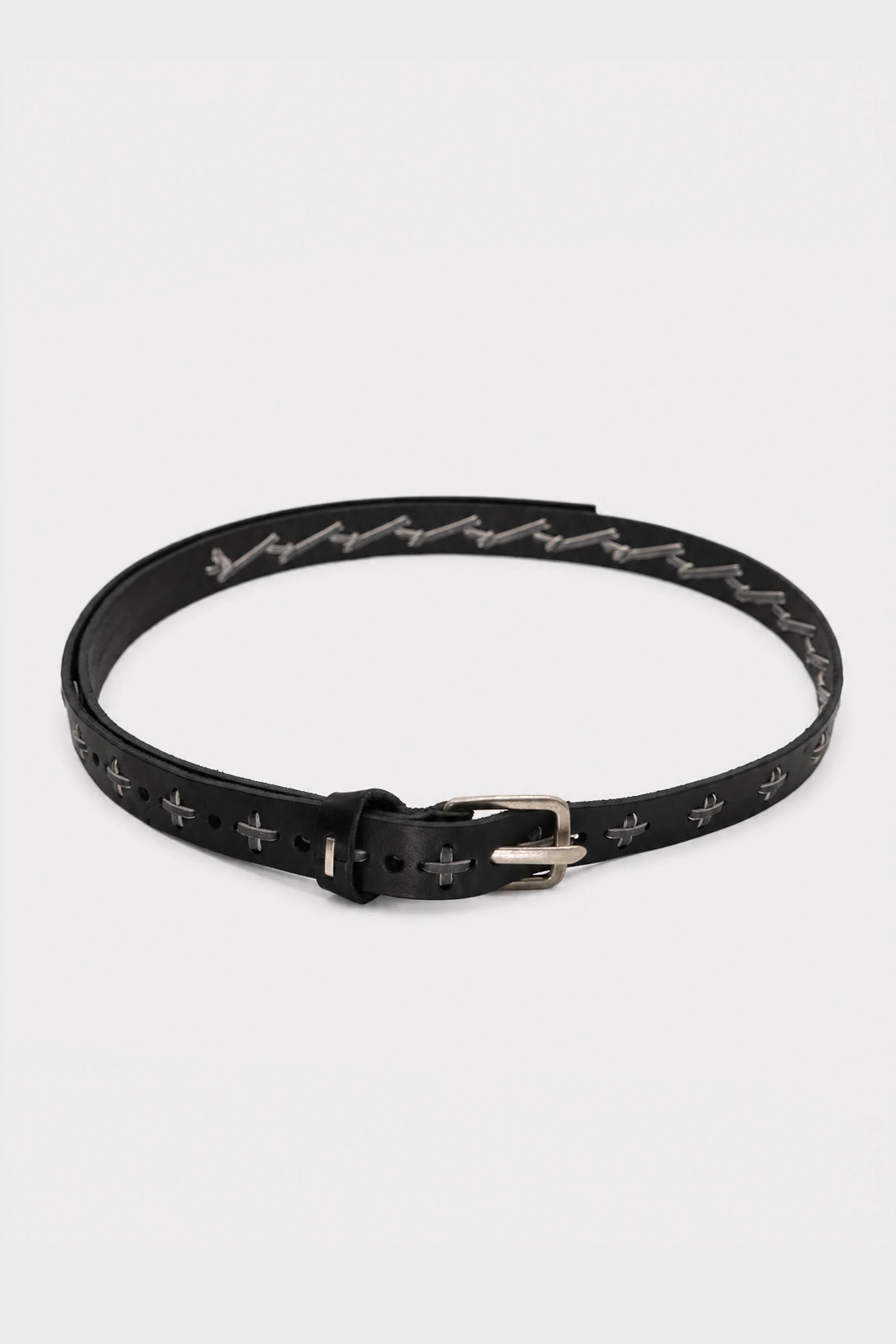 STITCH CROSSES MEDIUM BELT BLACK/CARBON - Image 2