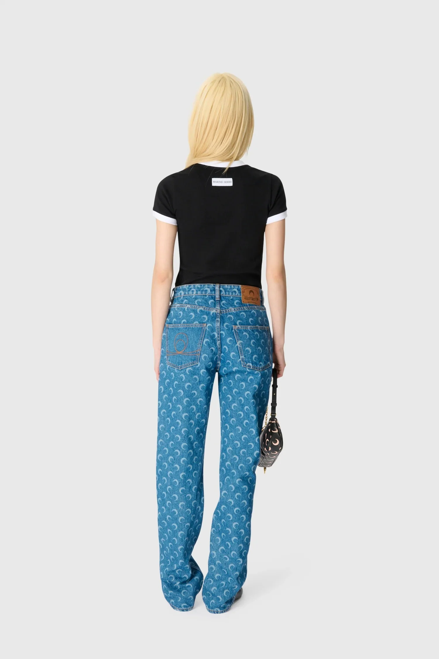 DENIM STRAIGHT JEANS LIGHT BLUE - Image 5