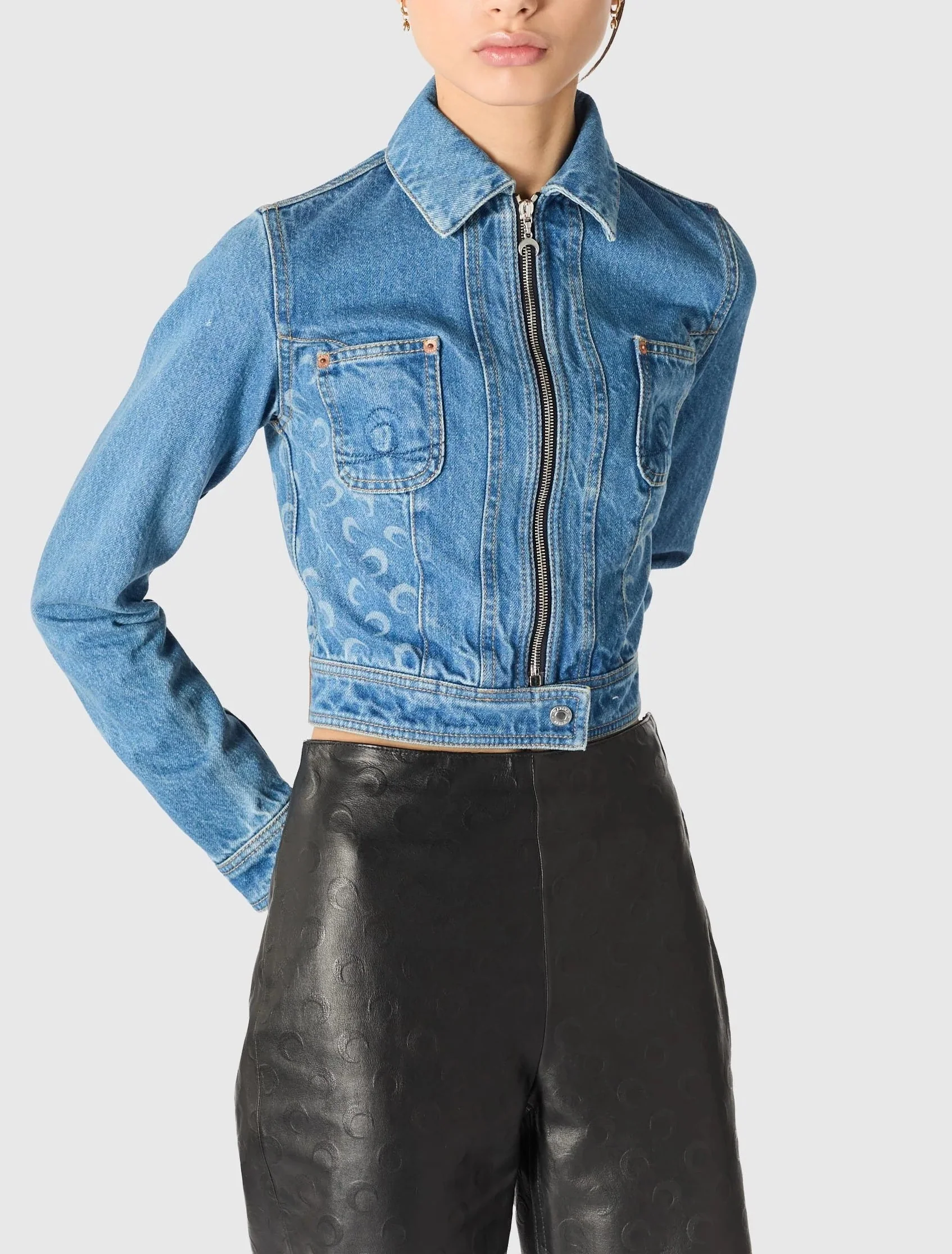 DENIM TRUCKER JACKET LIGHT BLUE - Image 4