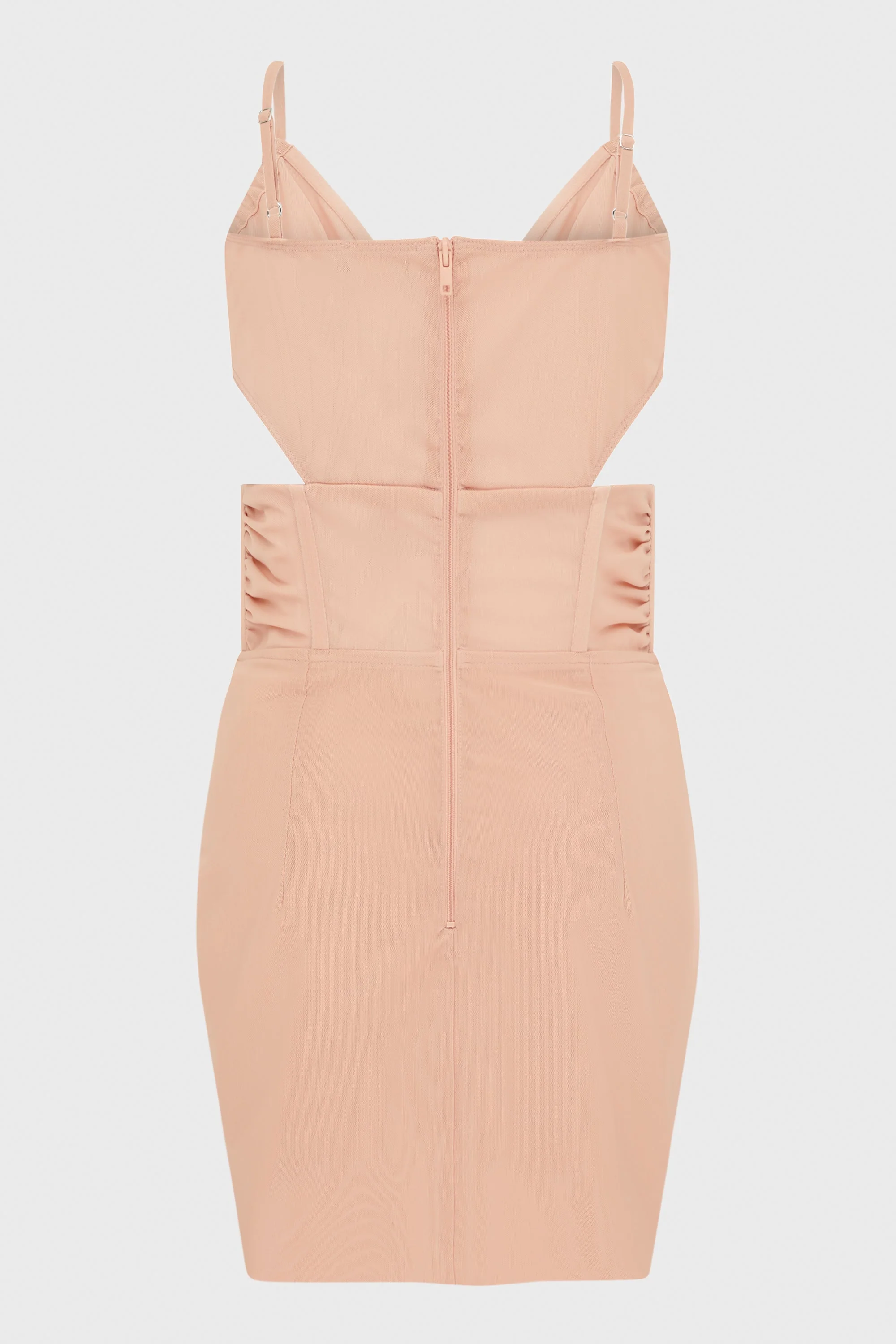MESH CORSET MINI DRESS BLUSH - Image 3