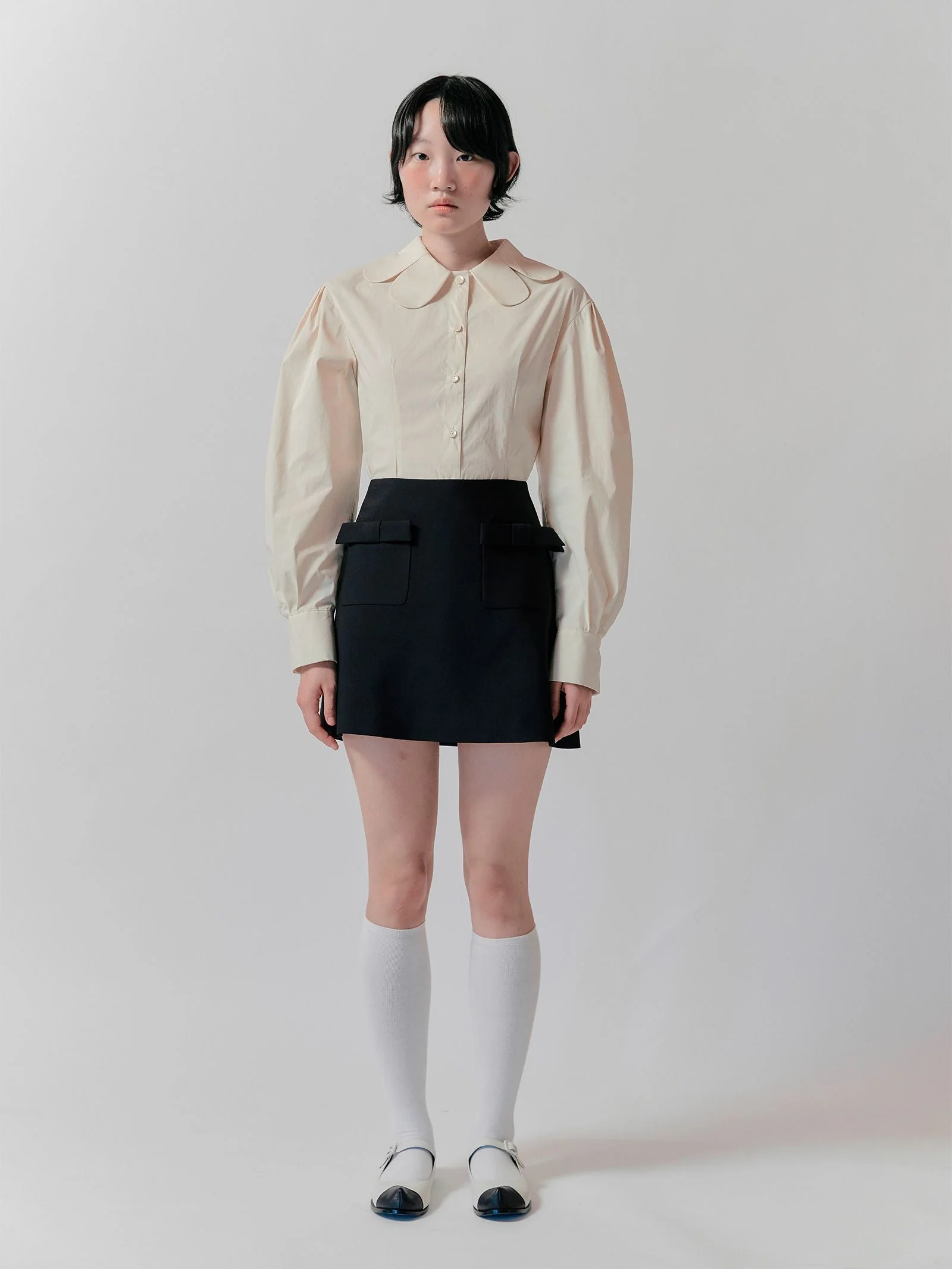FLOWER COLLAR SLIM SHIRT - Image 2