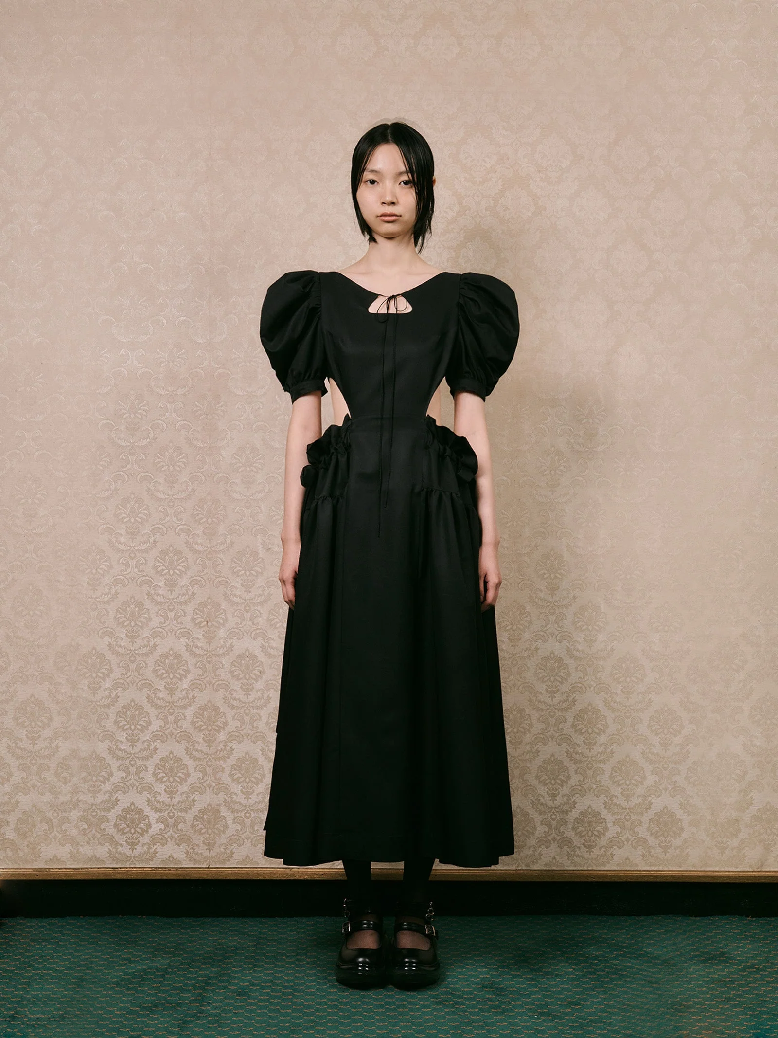 WAIST CUTOUT FAIRY PUFF DRESS - Image 2