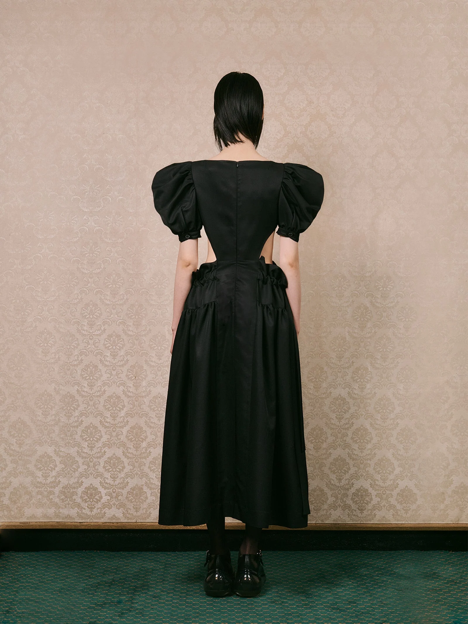 WAIST CUTOUT FAIRY PUFF DRESS - Image 4