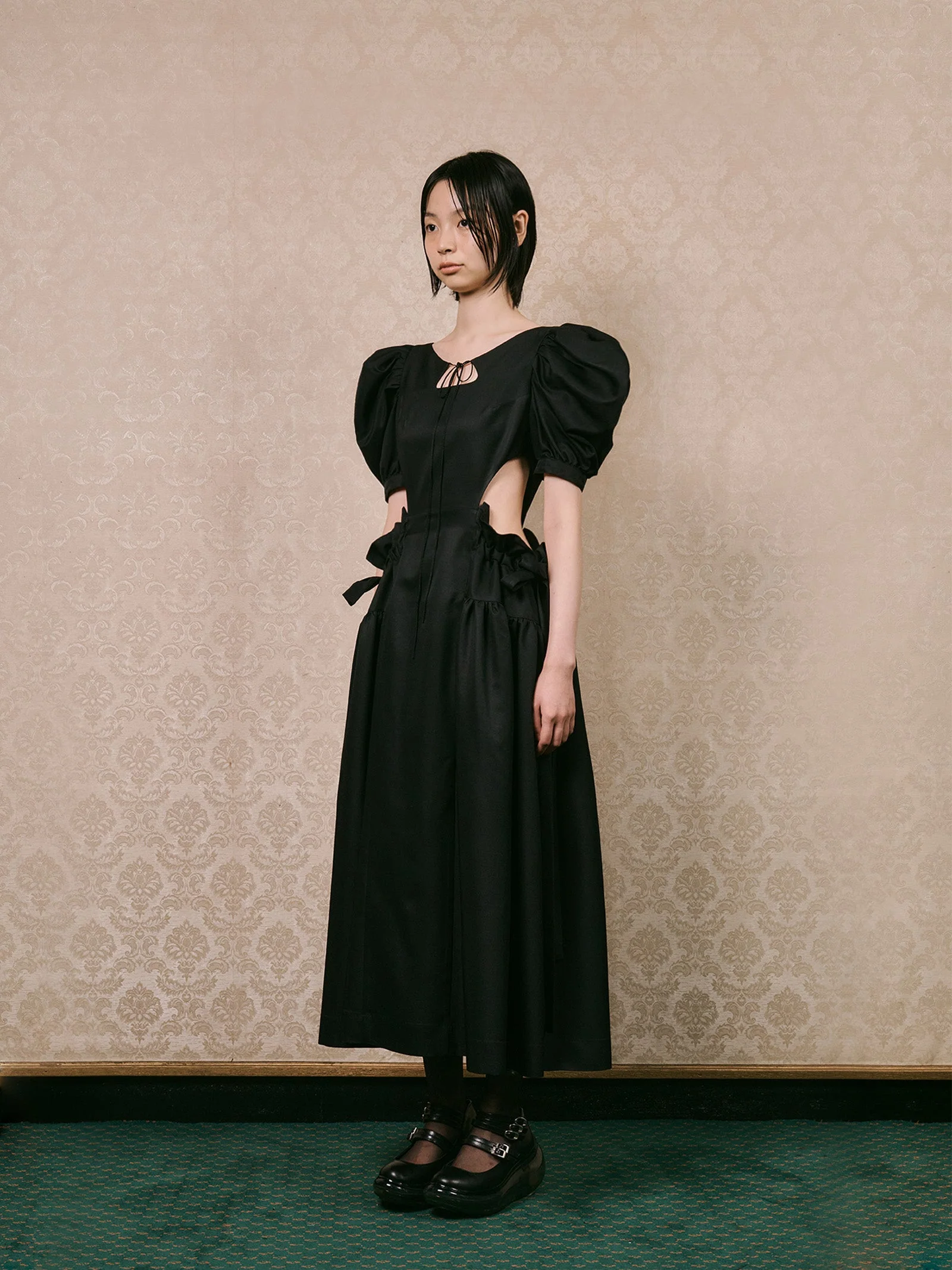 WAIST CUTOUT FAIRY PUFF DRESS - Image 5