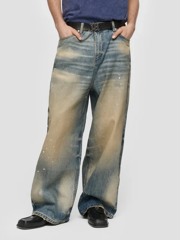 BAGGY DENIM TROUSERS DIRT DENIM - Image 2