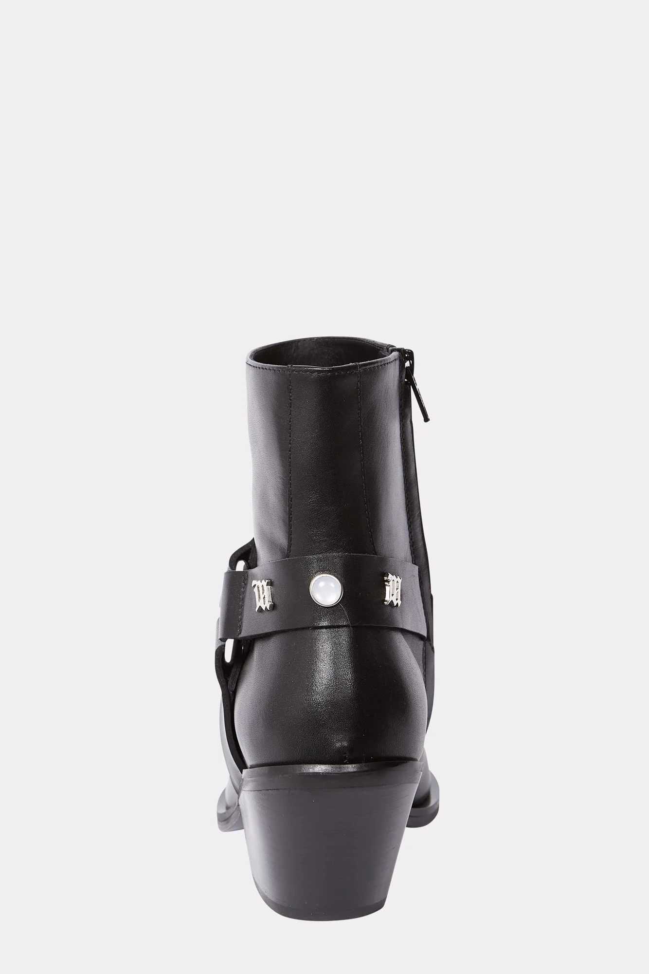BLACK COWBOY ANKLE BOOTS - Image 4