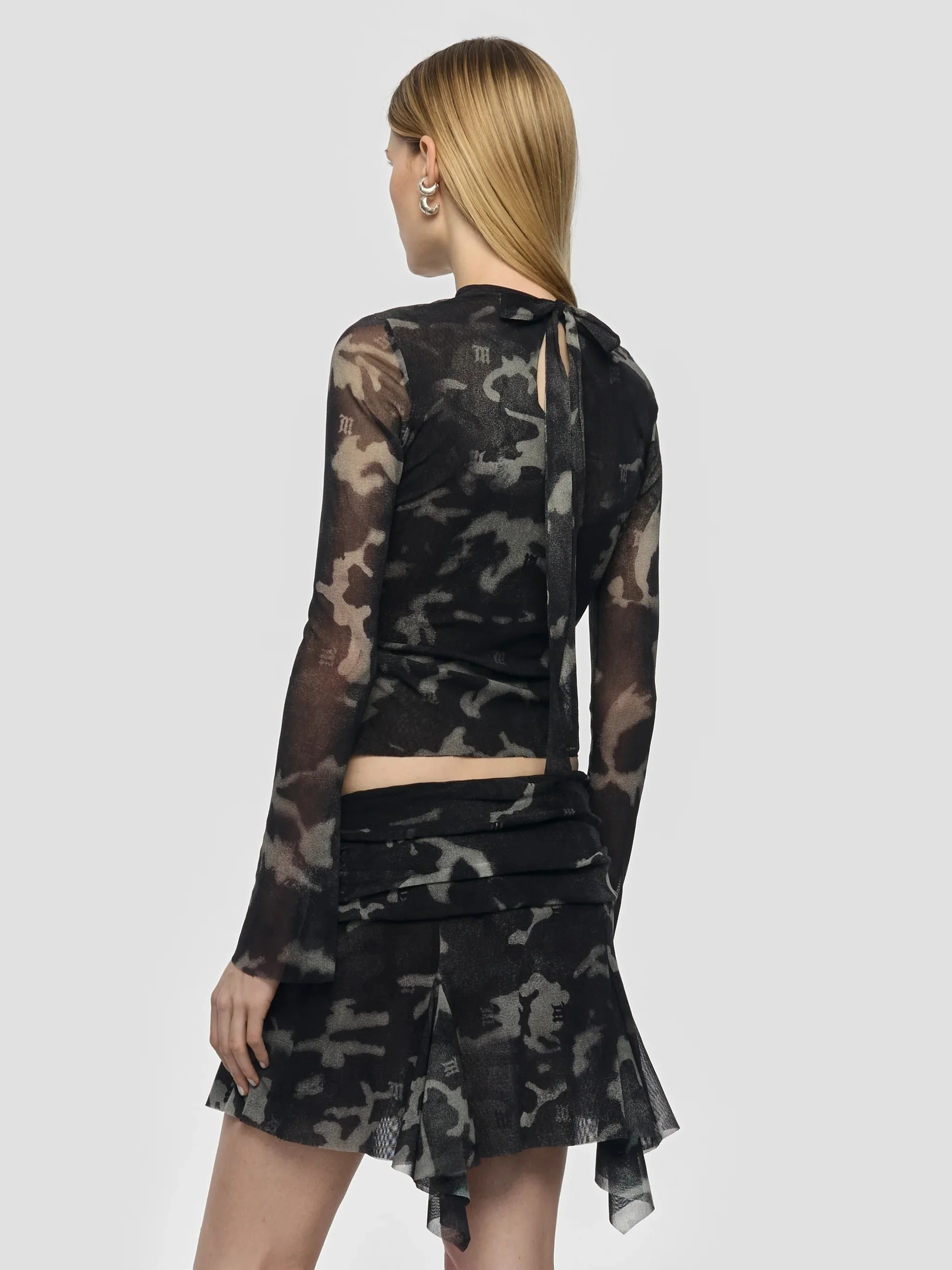 CAMO MESH LONGSLEEVE TOP - Image 4