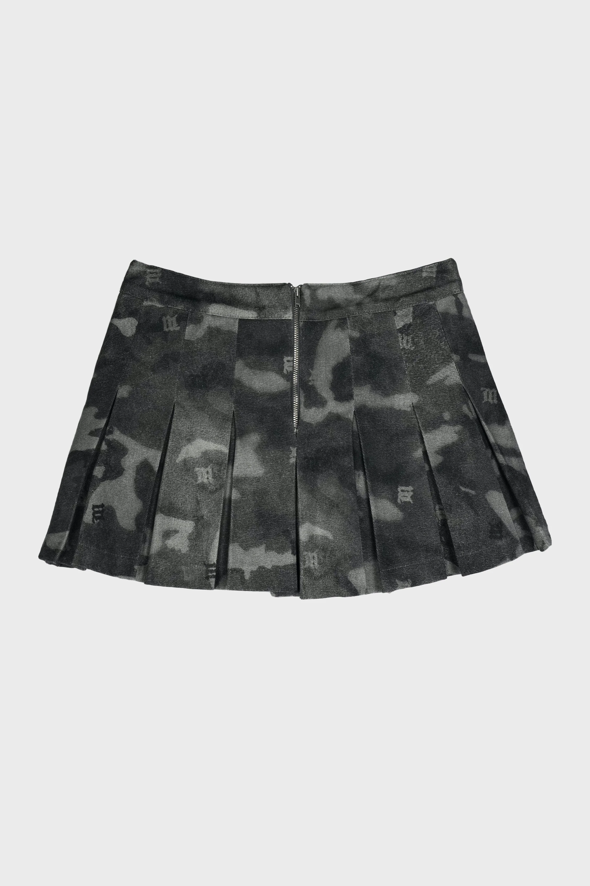 CAMO PLEATED MINI SKIRT - Image 3