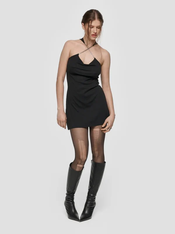CHAIN DRESS BLACK - Image 2