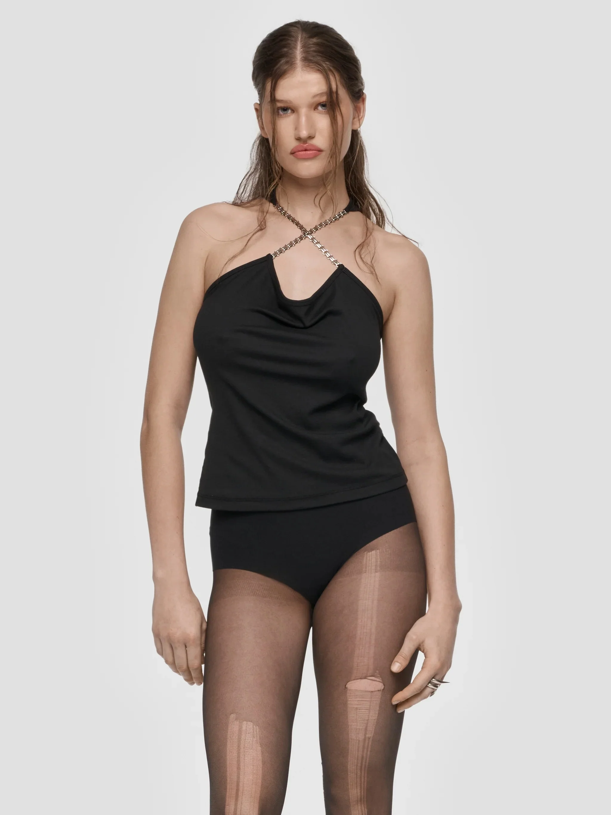 CHAIN TANK TOP BLACK - Image 2