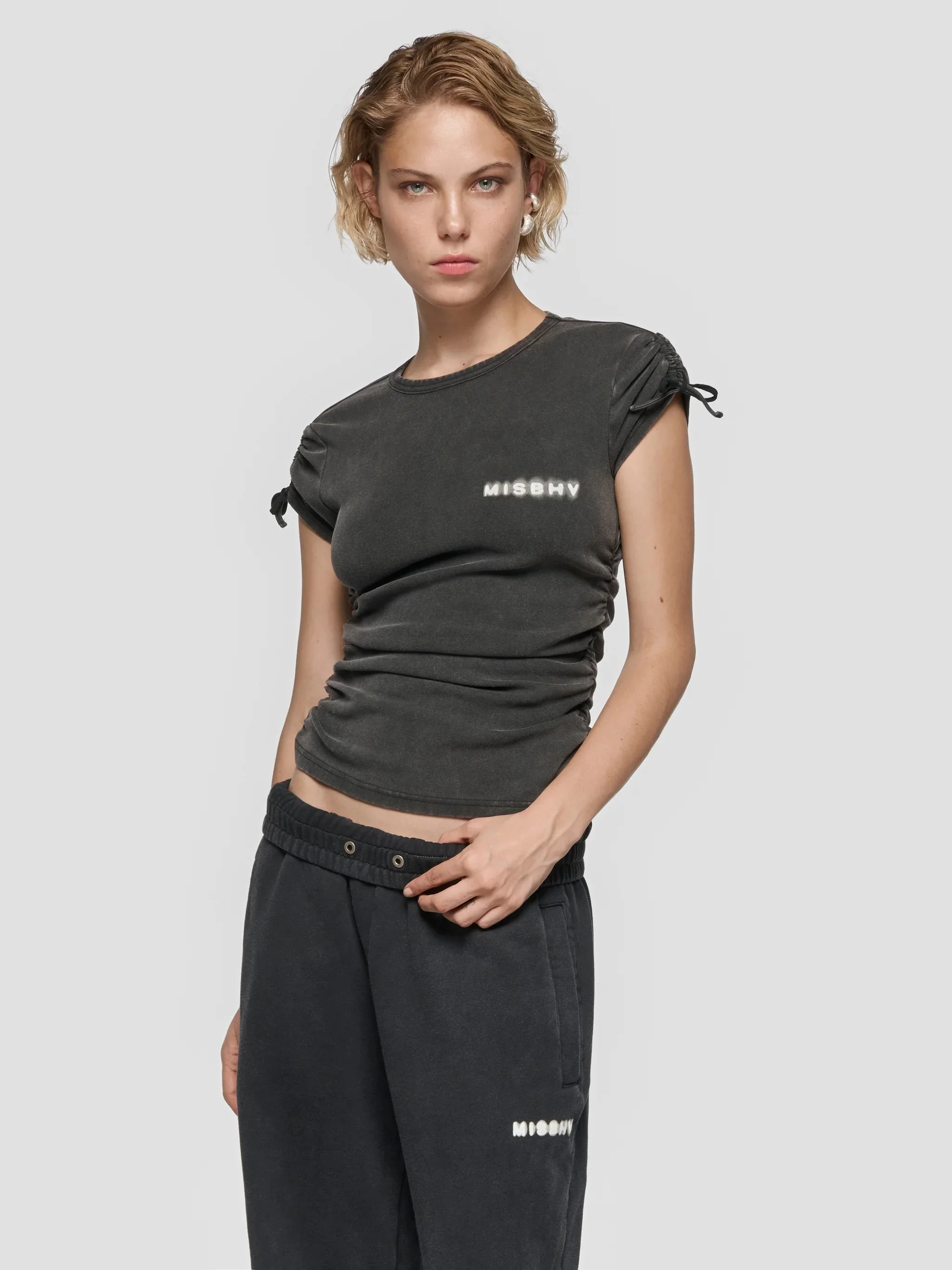 COMMUNITY FITTED T-SHIRT WASHED BLACK - Image 2