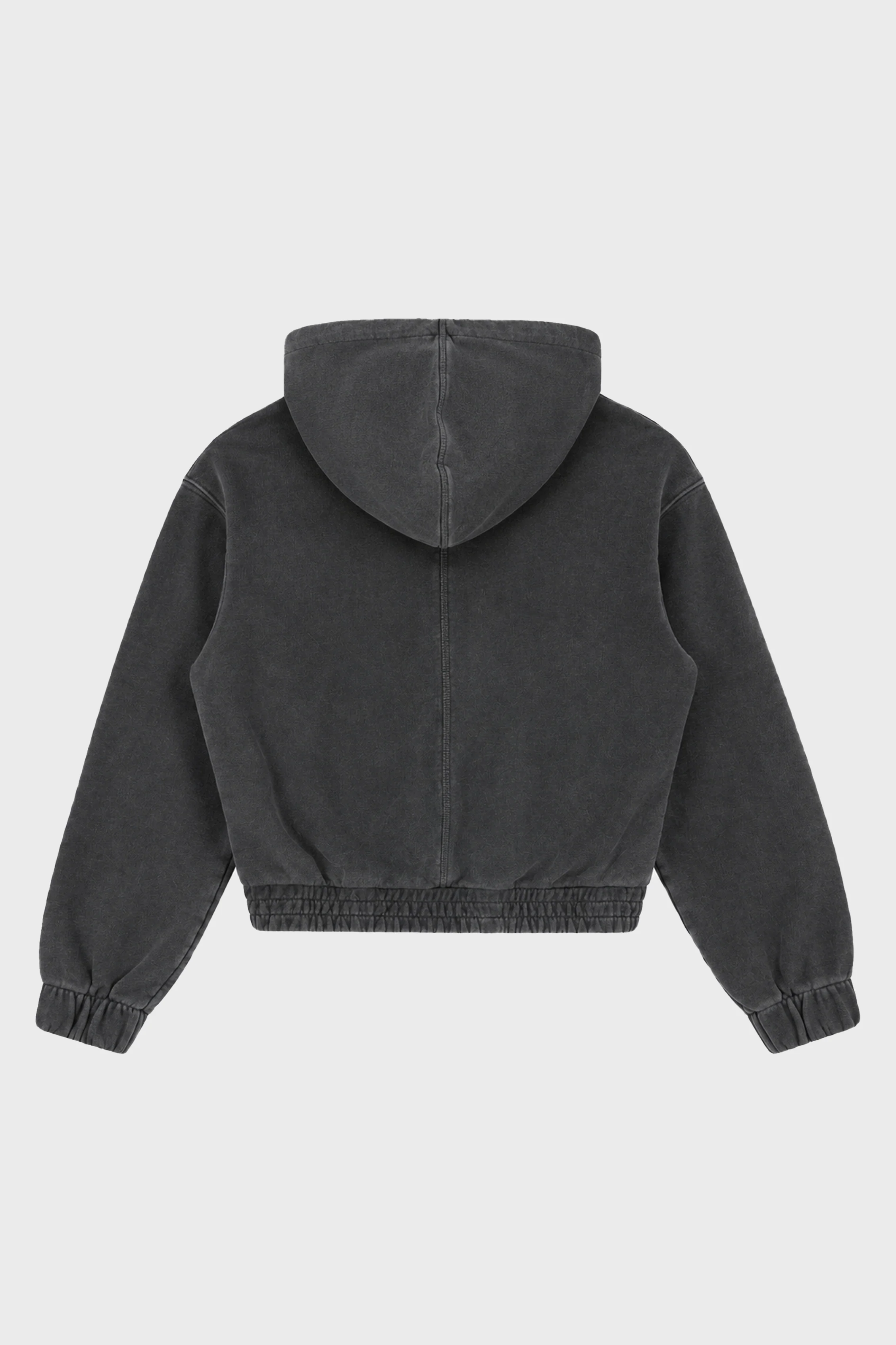 COMMUNITY ZIPPED HOODIE WASHED BLACK - Image 3