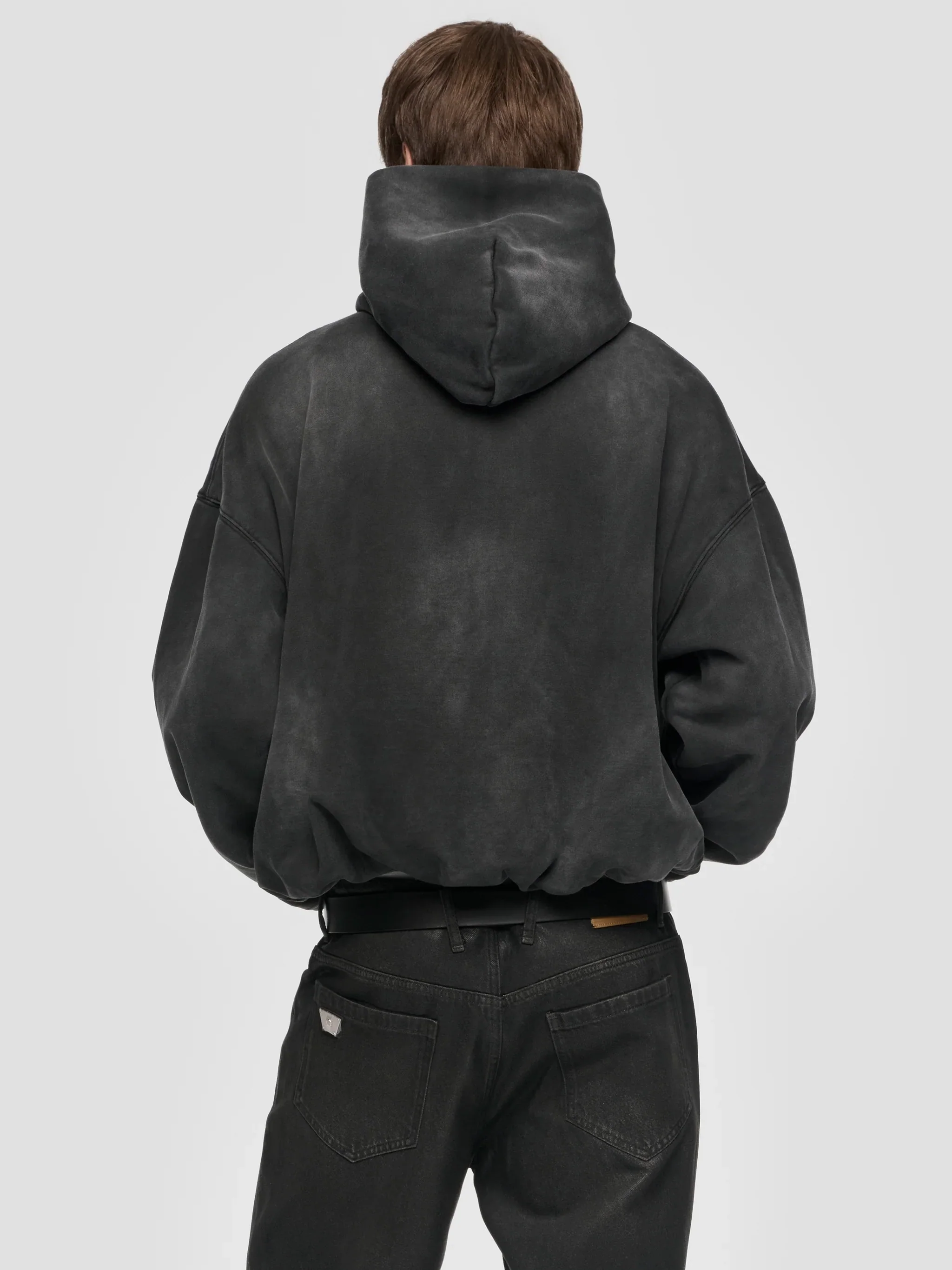 DEVIL MISBHV INFLATED HOODIE WASHED GREY - Image 4
