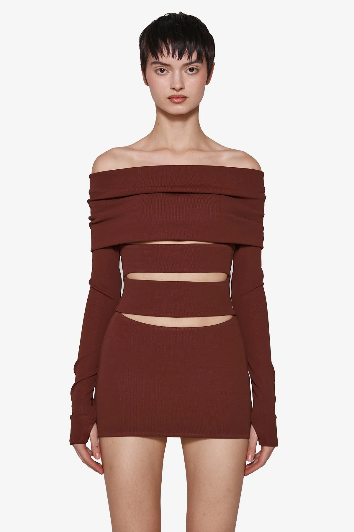 ELENA OFF SHOULDER MINI DRESS - Image 2