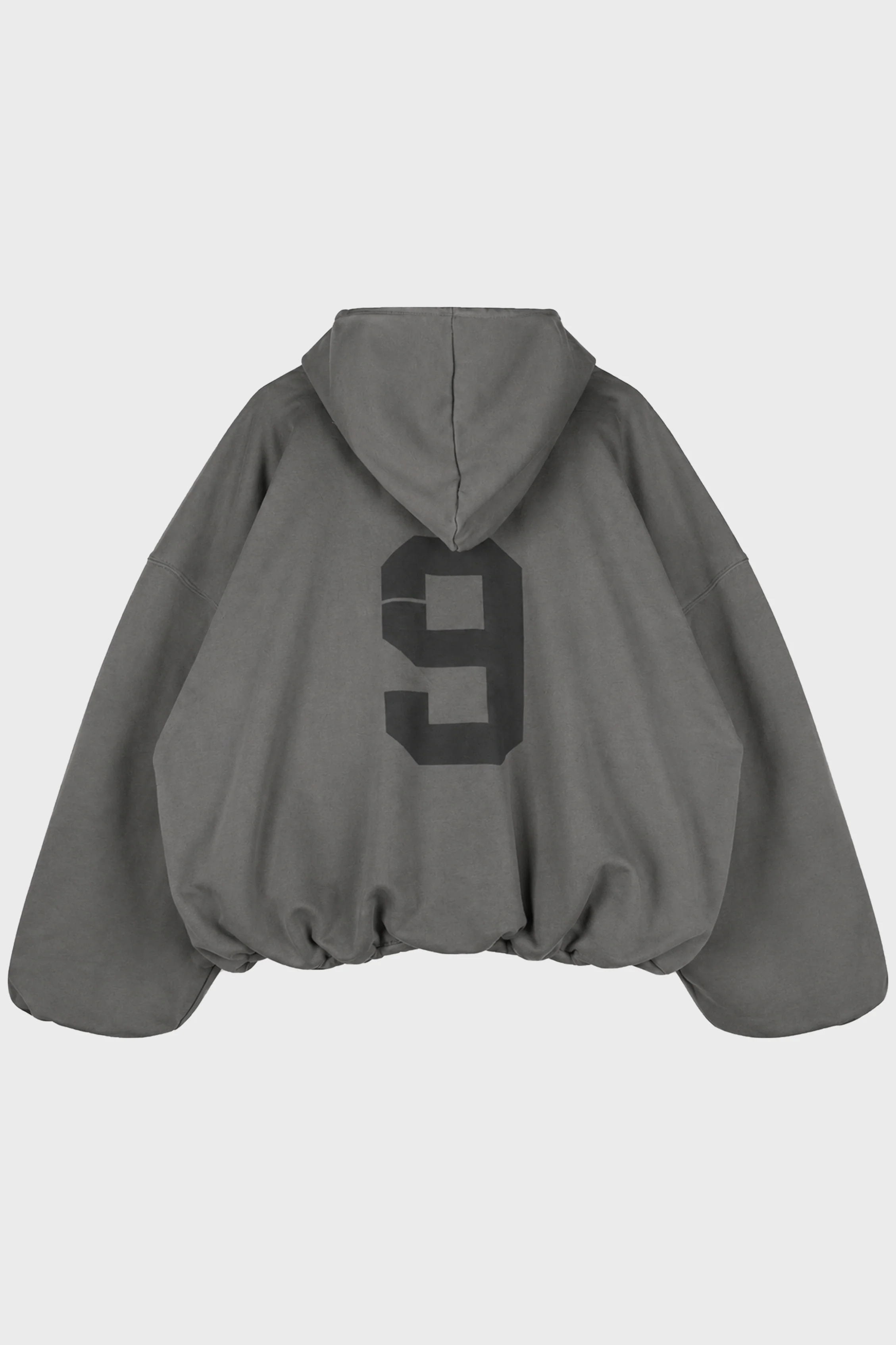 INFLATED MBH DEVIL ZIPPED HOODIE WASHED GREY - Image 3