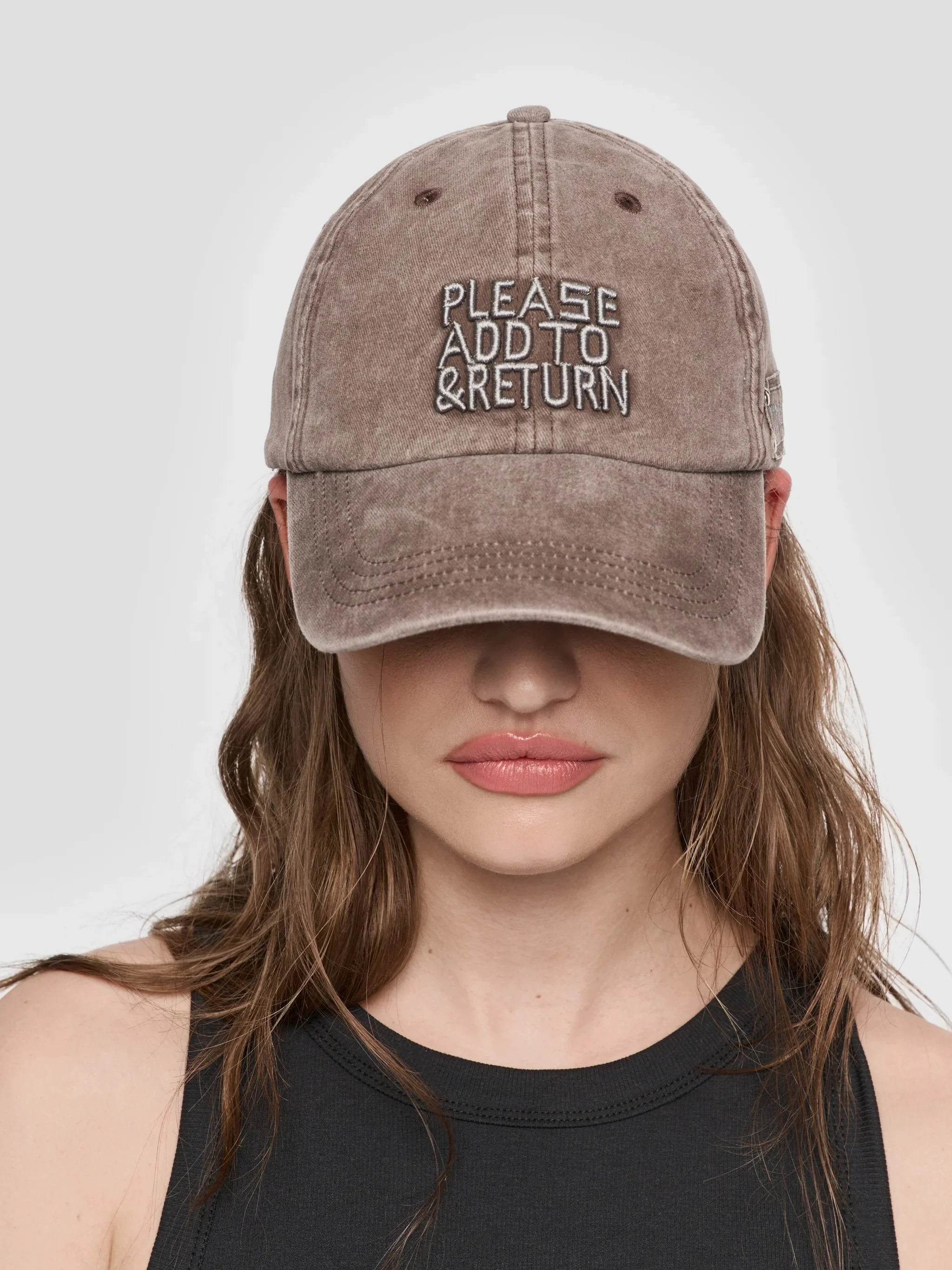 RAY JOHNSON CAP WASHED GREY - Image 4