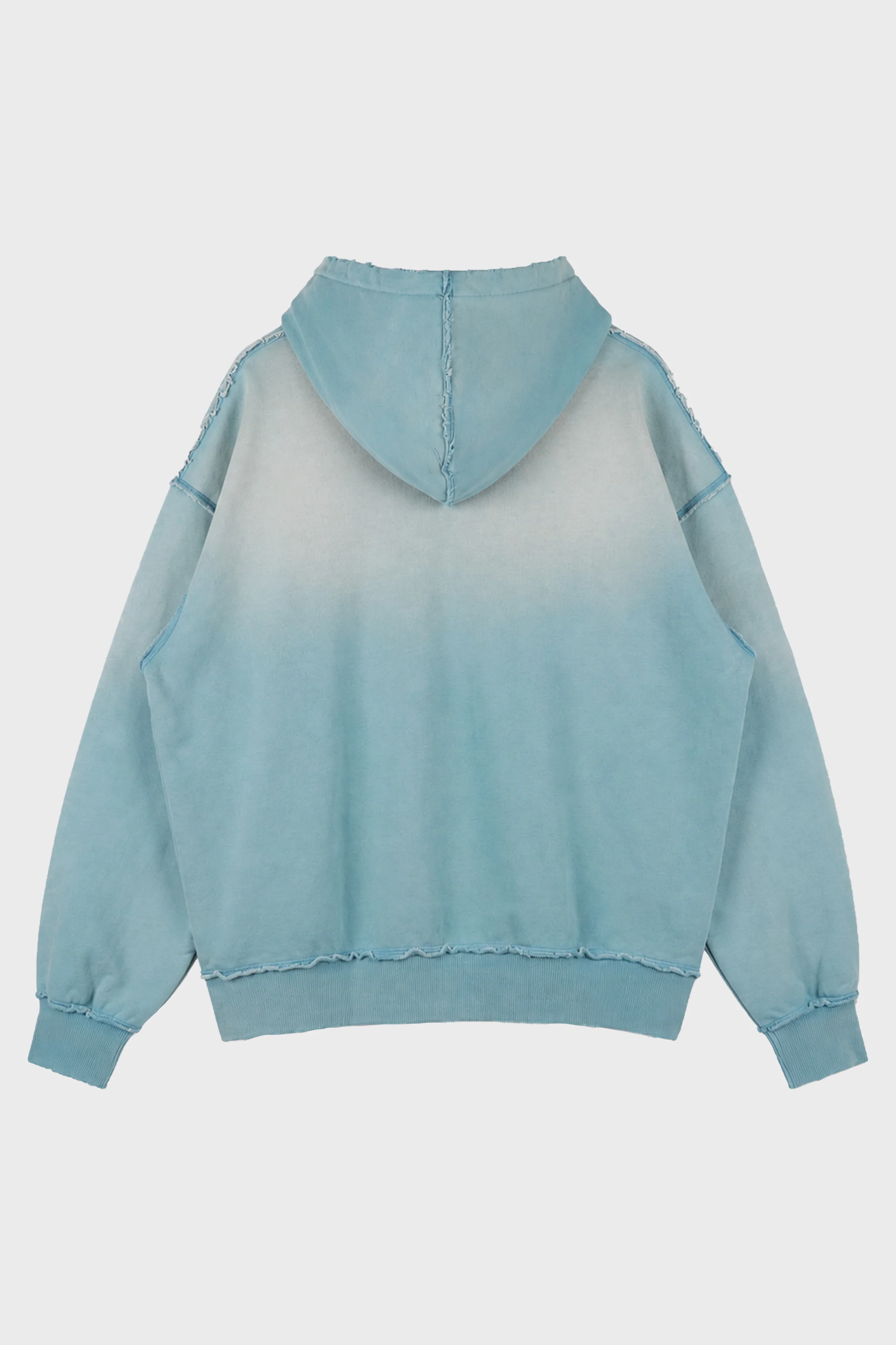 SHADOW POCKET HOODIE TEAL BLUE - Image 2